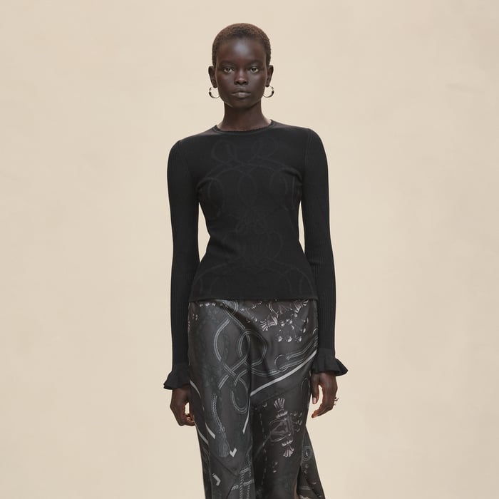 Noir "Palefroi Remix" Light Long-sleeve Sweater