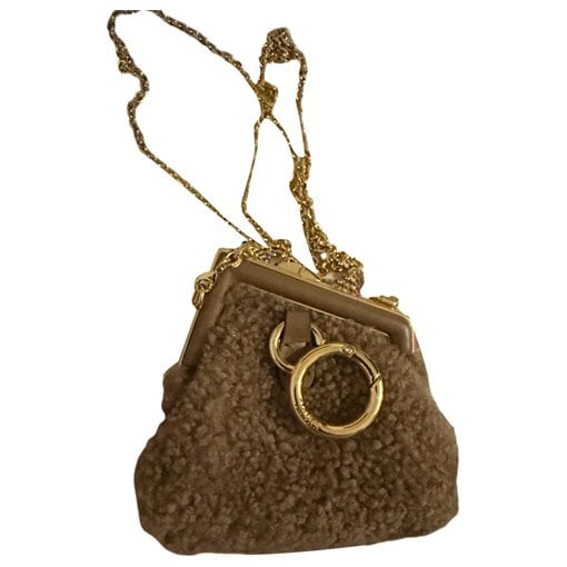 Leather clutch bag