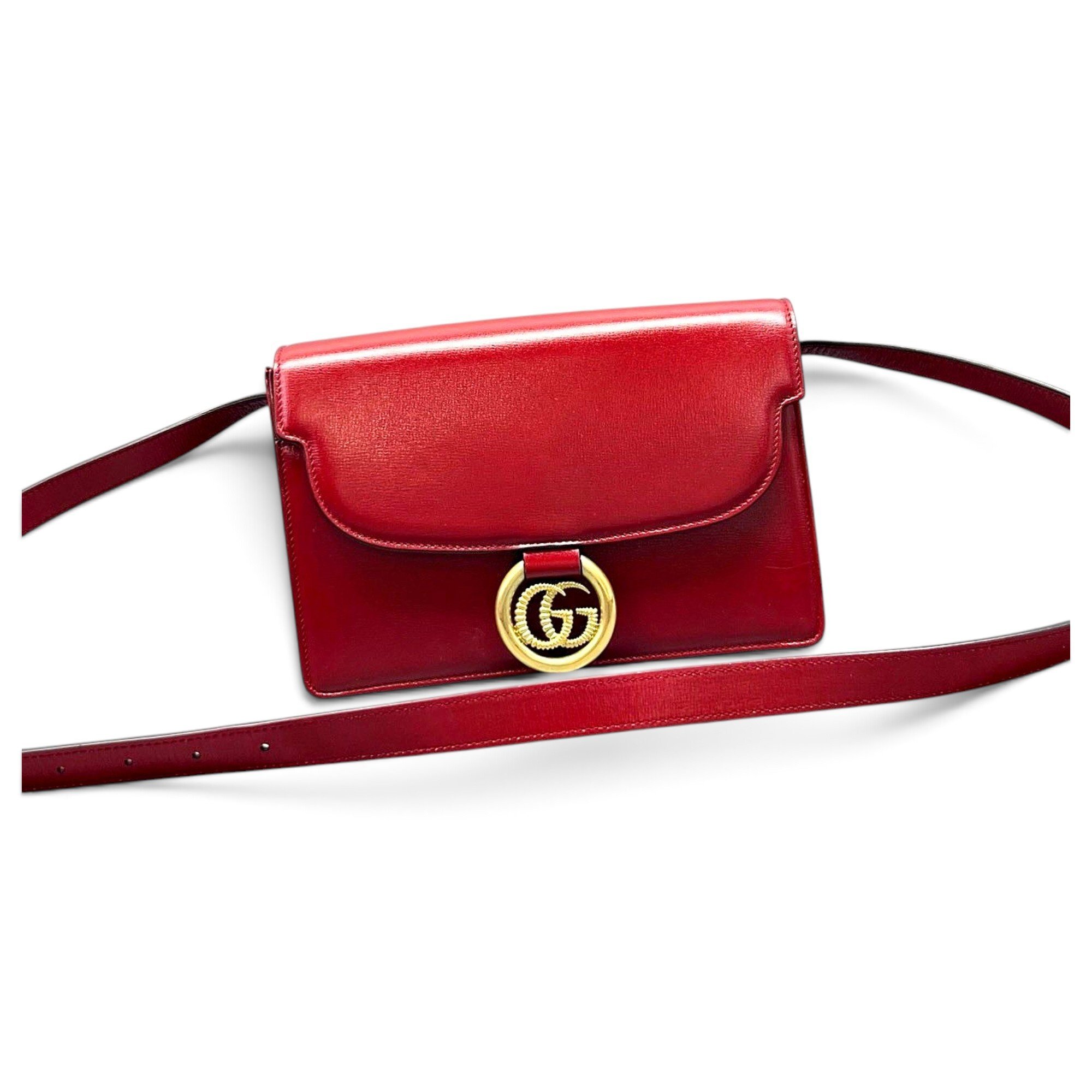 GG Ring leather handbag