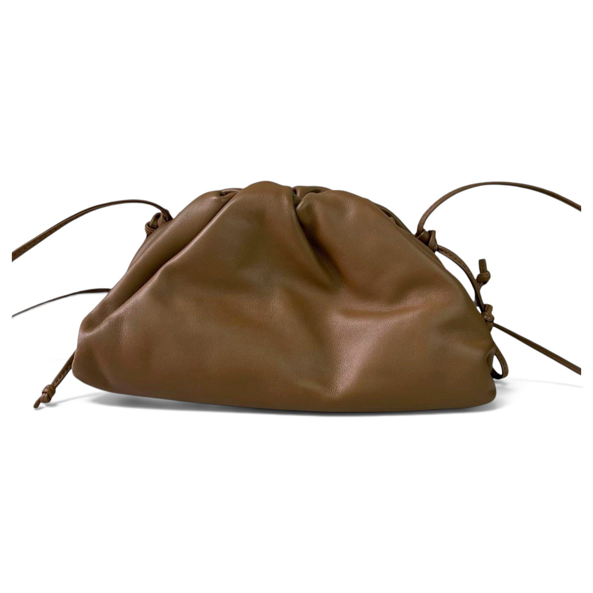 Pouch leather clutch bag