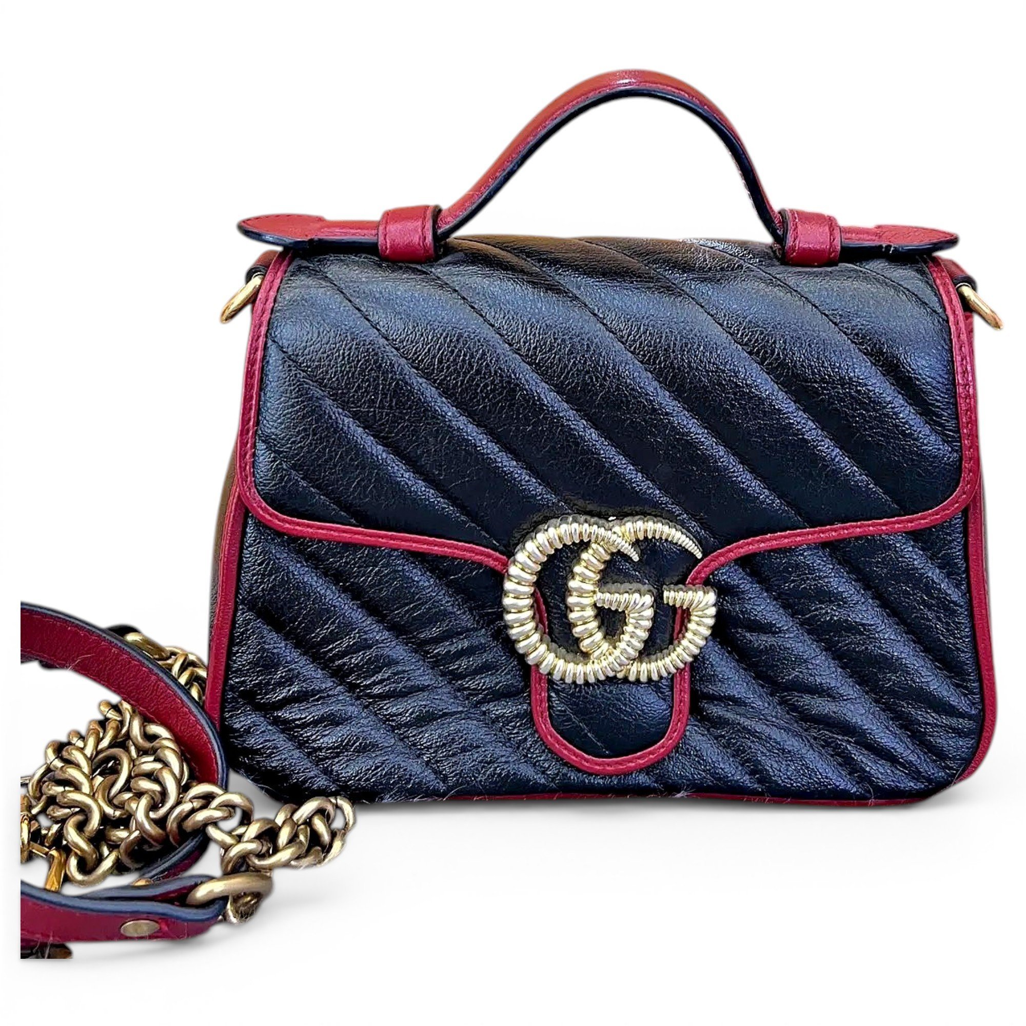 GG Marmont Flap leather handbag