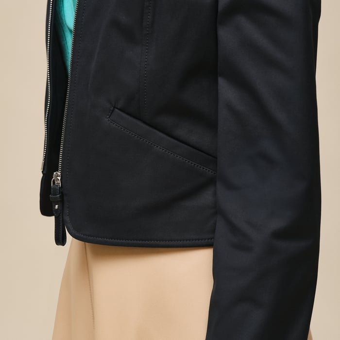 Noir Double Cotton Twill Jacket