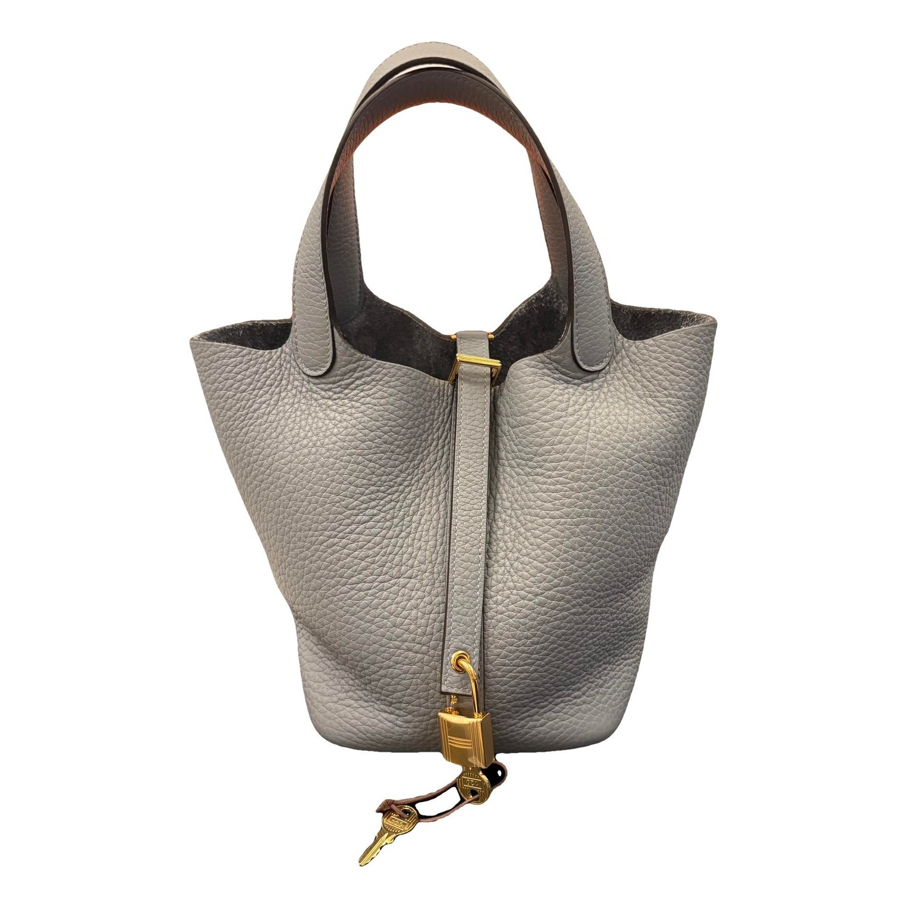 Picotin leather tote