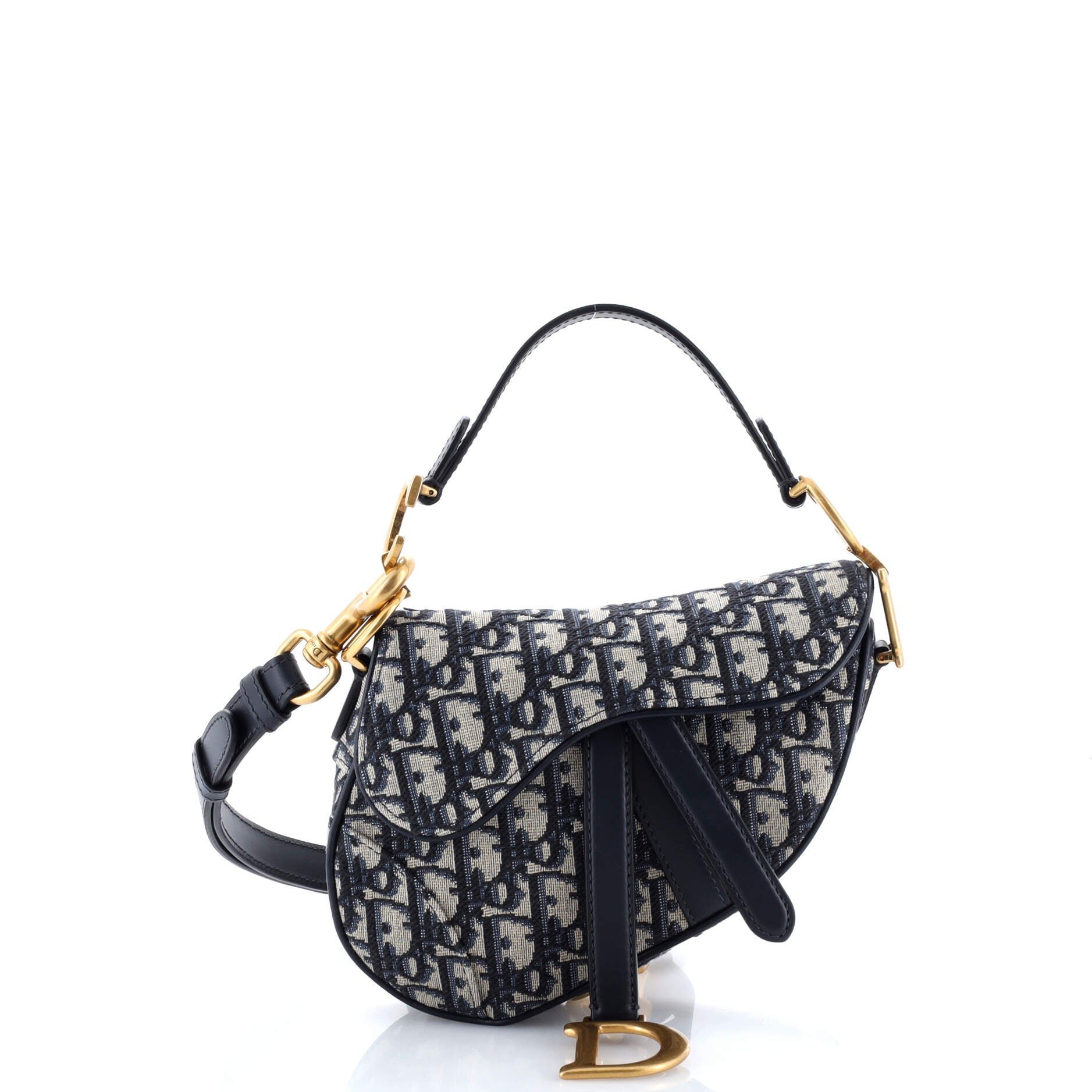 Dior Saddle Handbag Oblique Canvas Mini