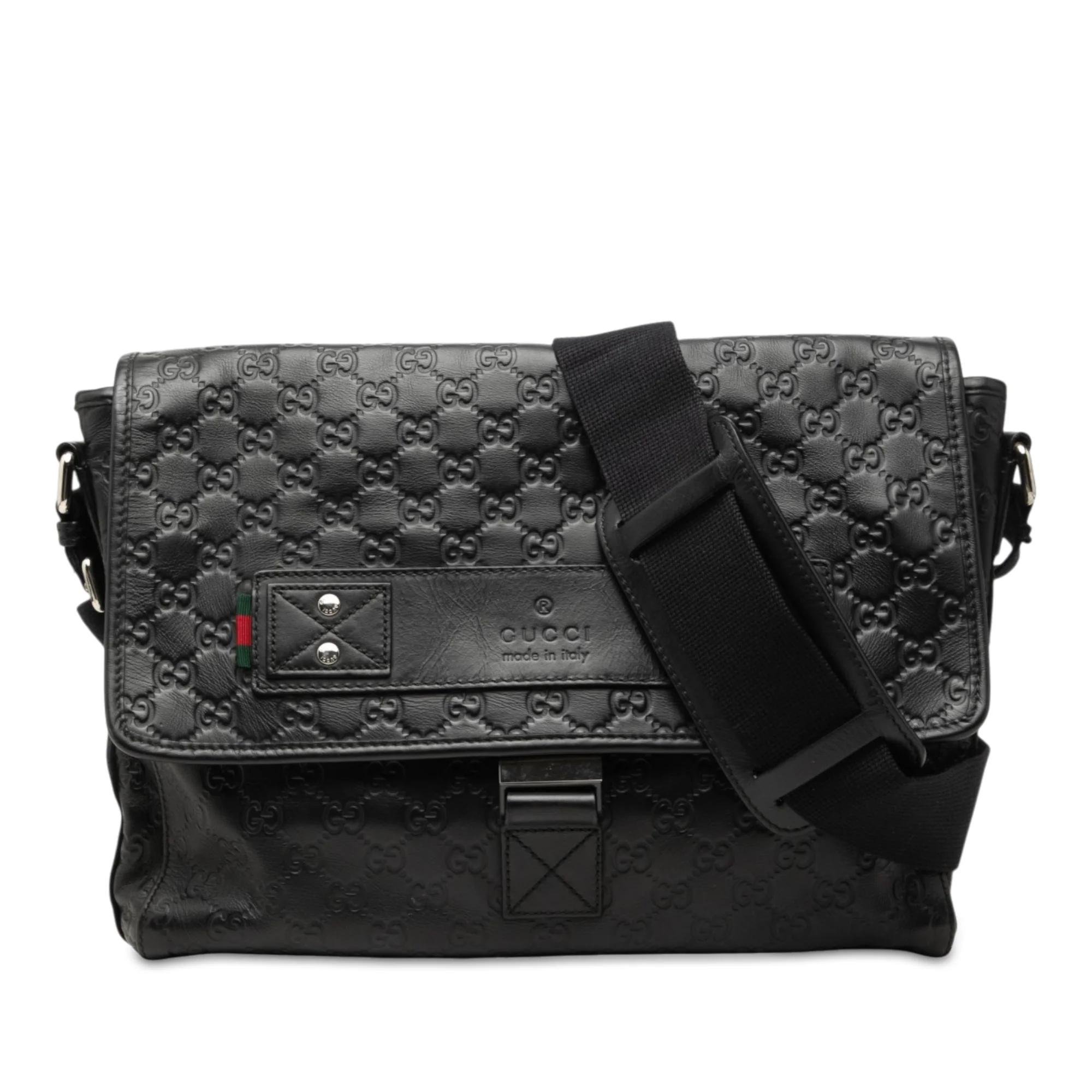 Gucci B leather crossbody bag