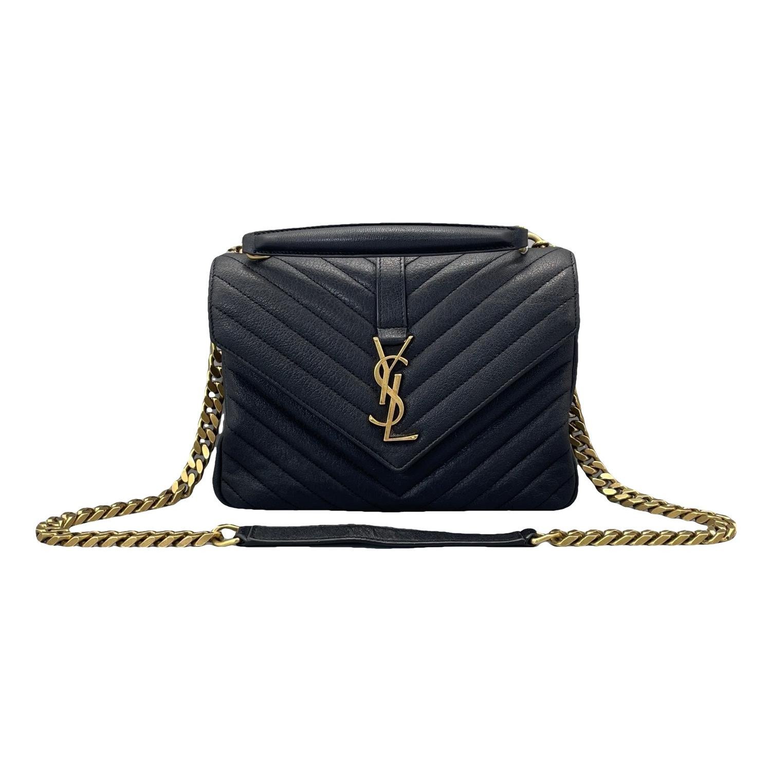 Collége monogramme leather handbag