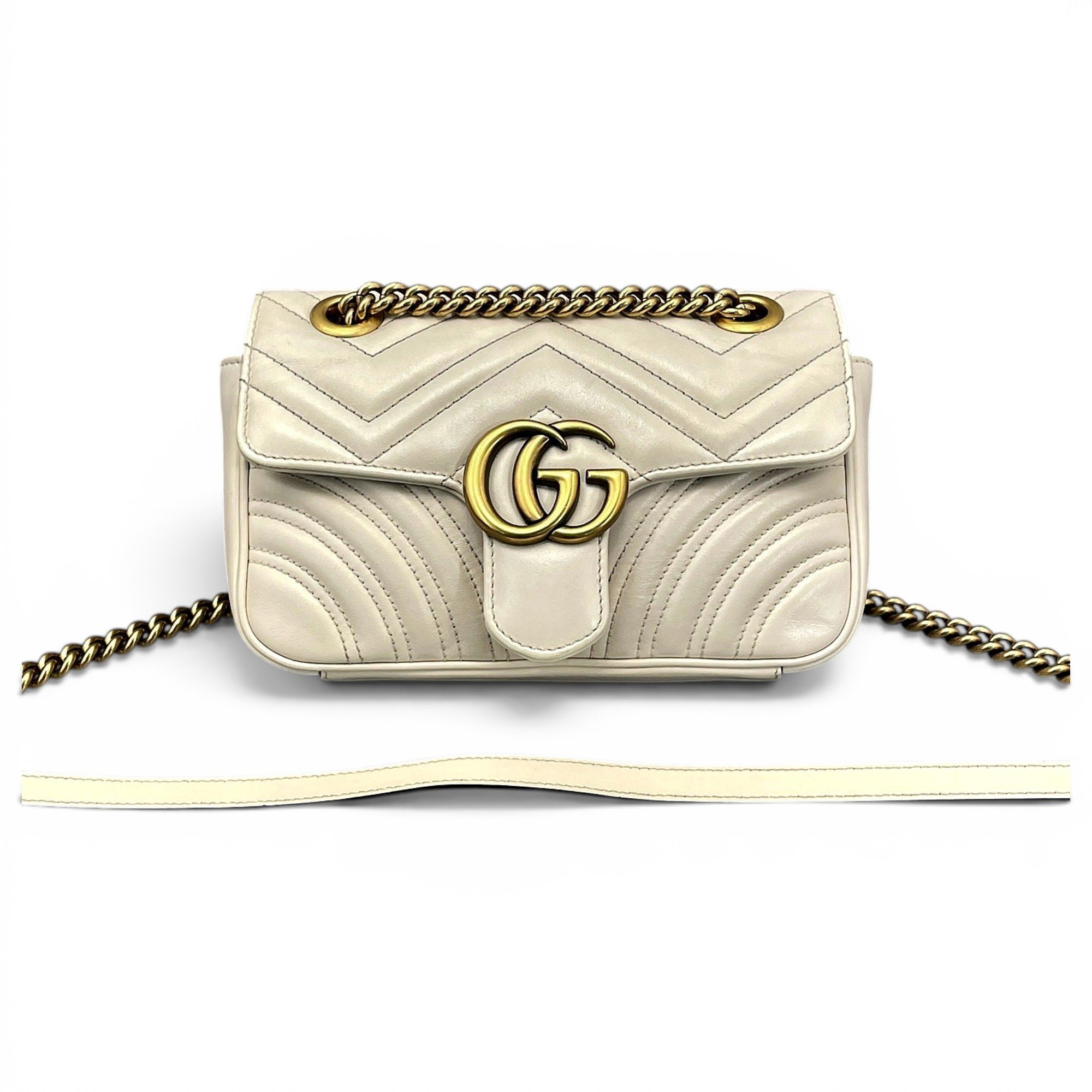 GG Marmont Flap leather handbag