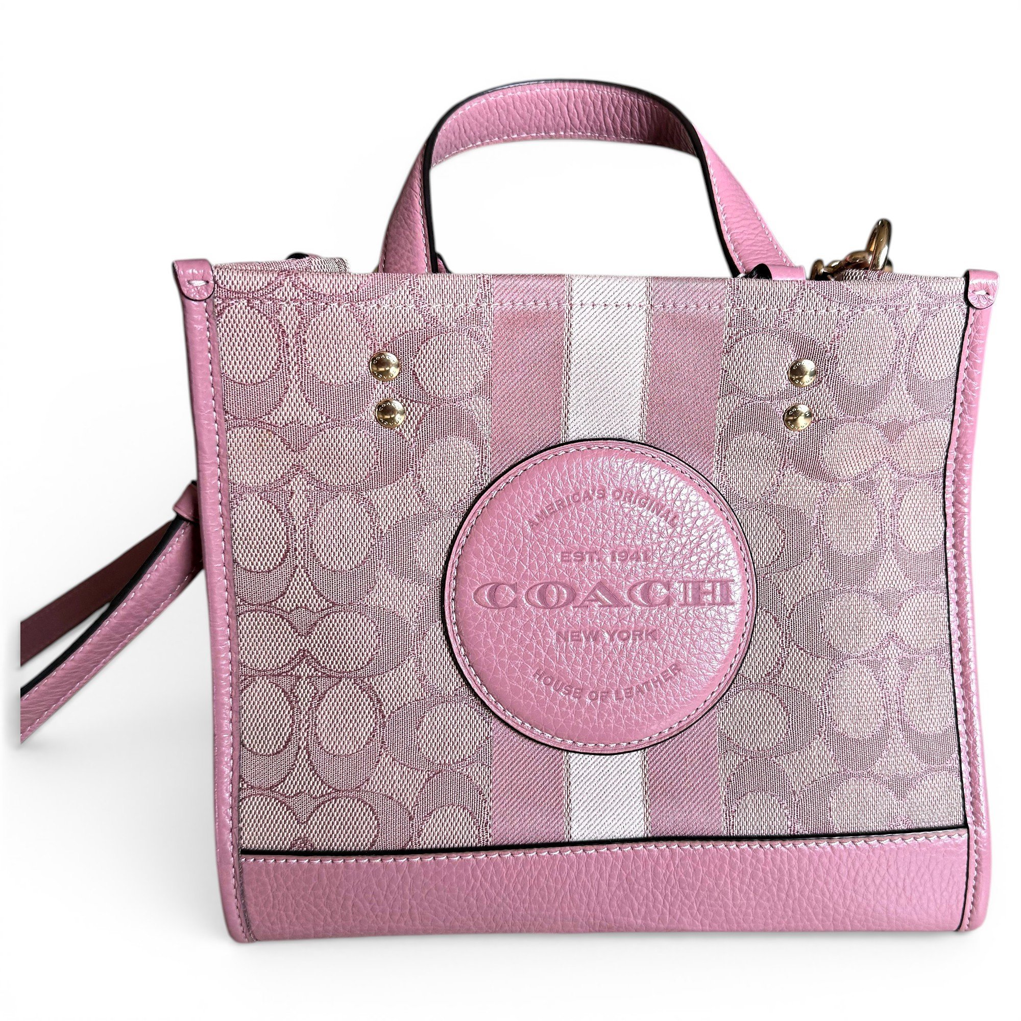 Patent leather tote