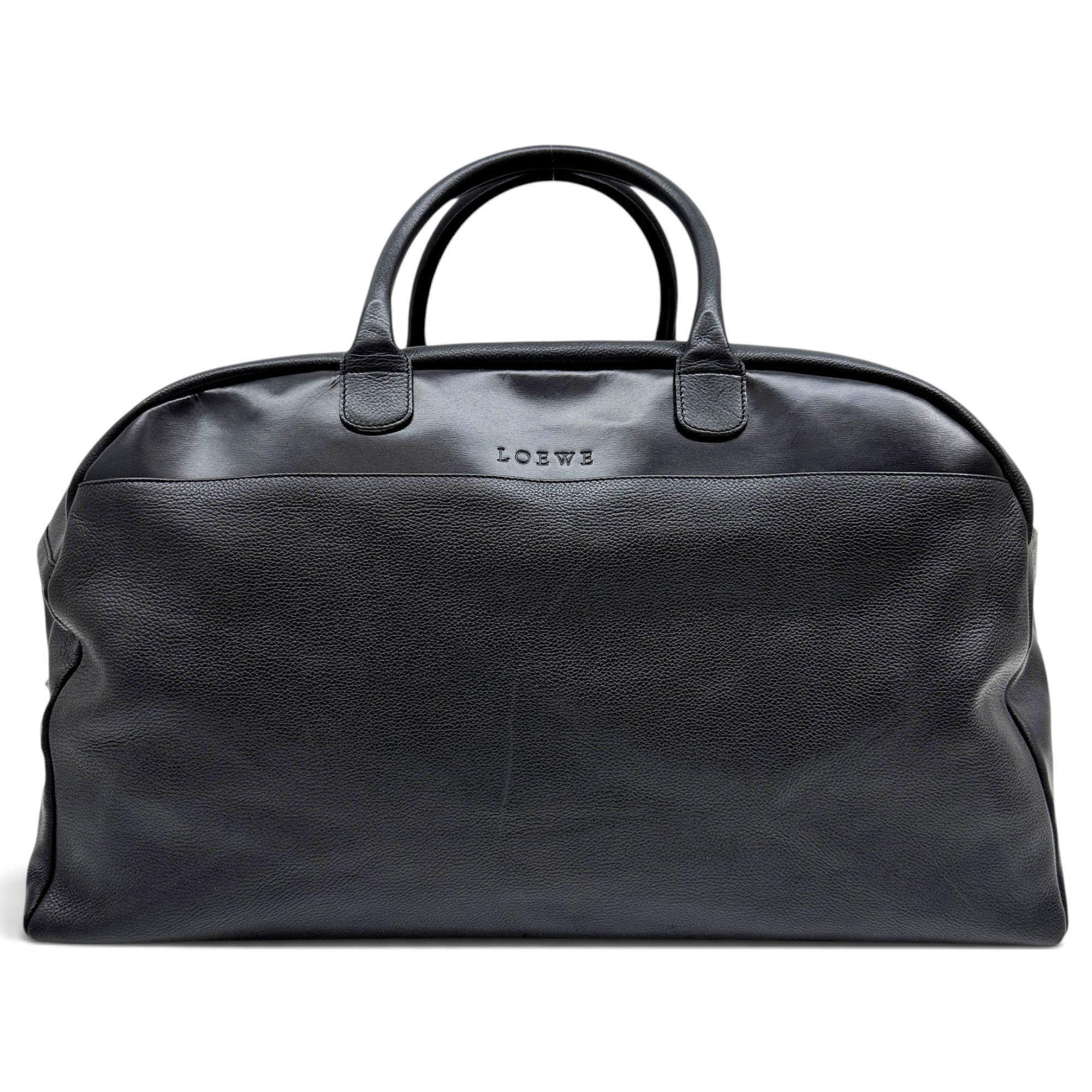 Leather travel bag