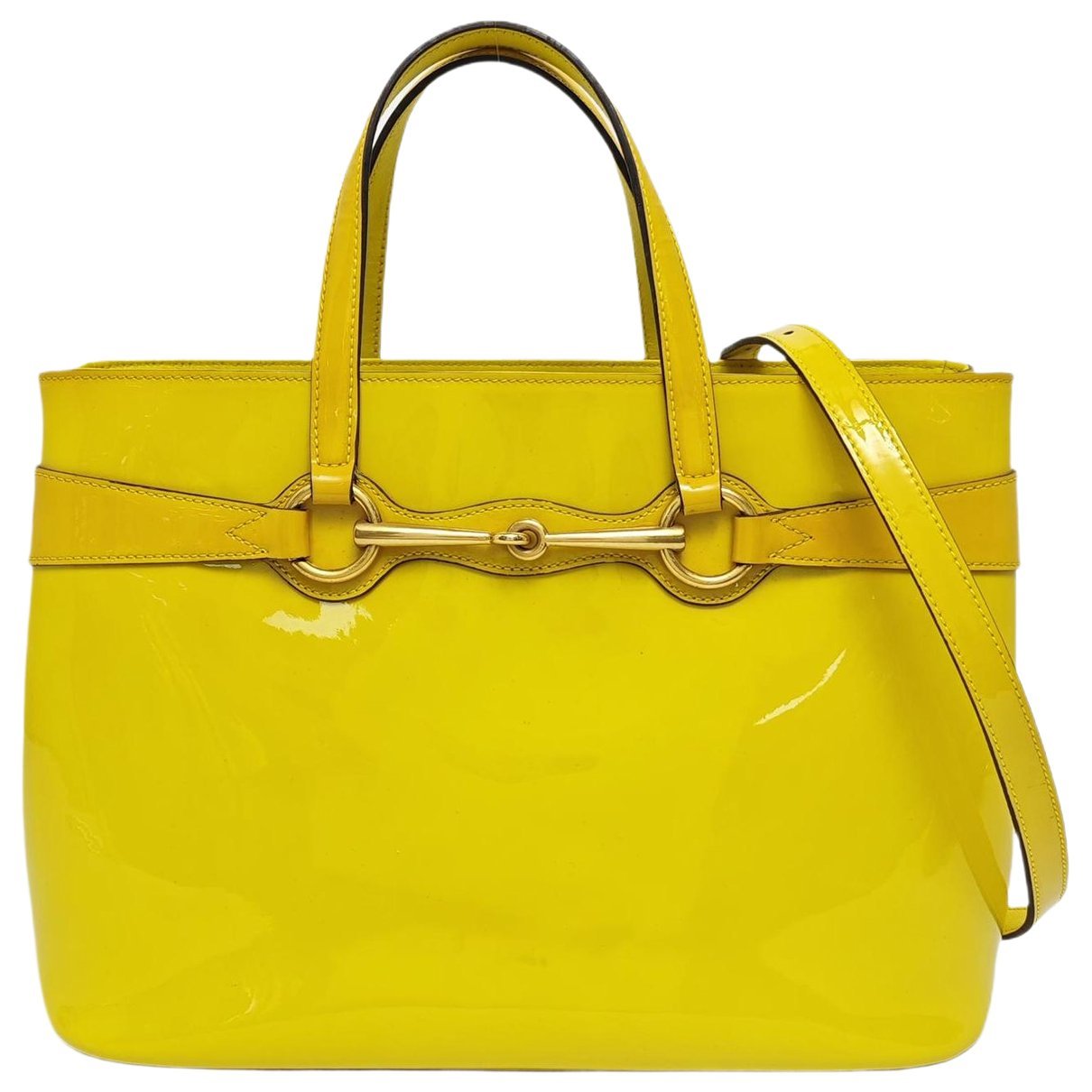 Bright Bit patent leather handbag