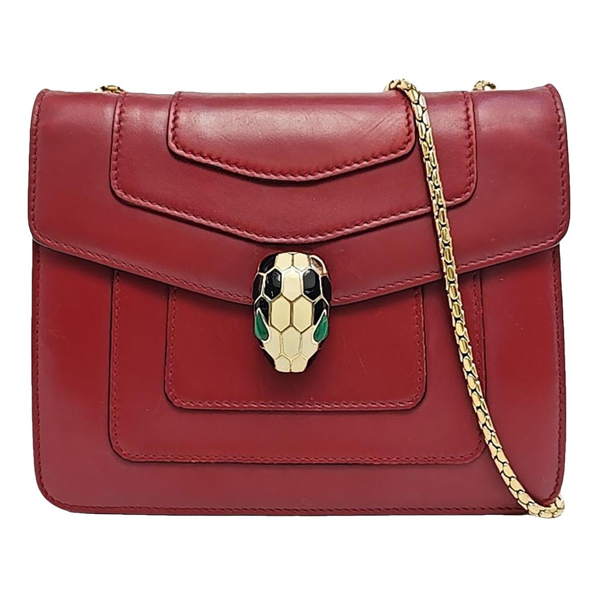 Serpenti leather handbag