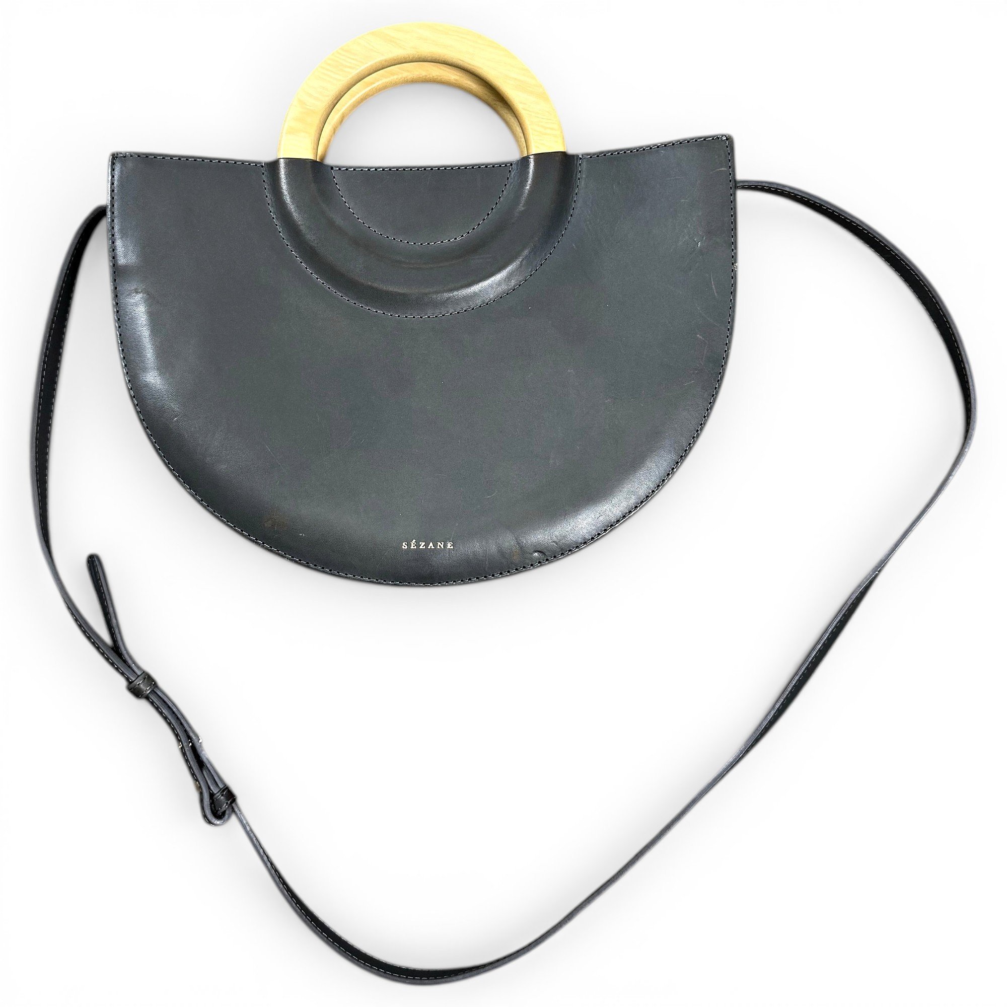 Sezane Paolo leather crossbody bag
