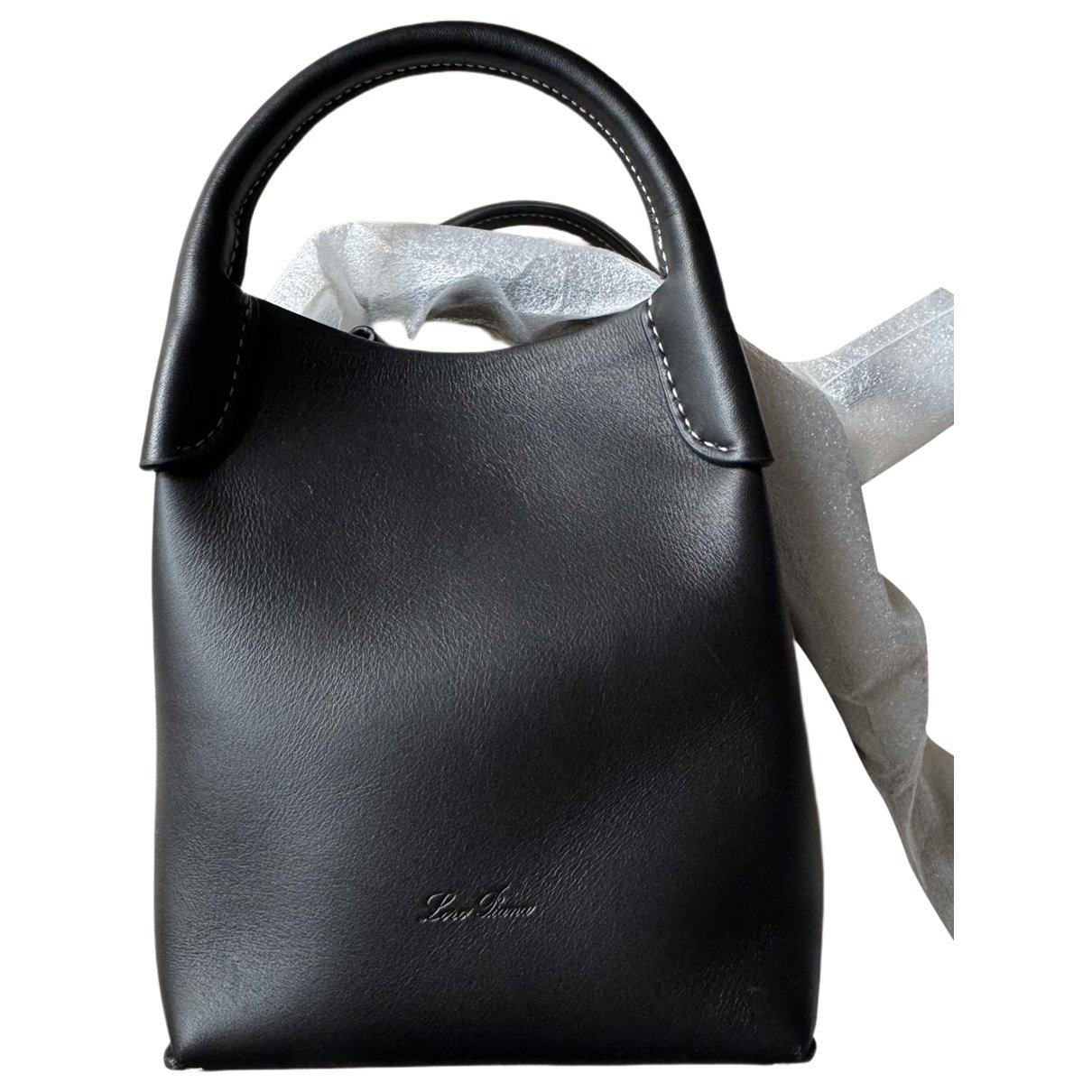 Loro Piana Bale leather crossbody bag