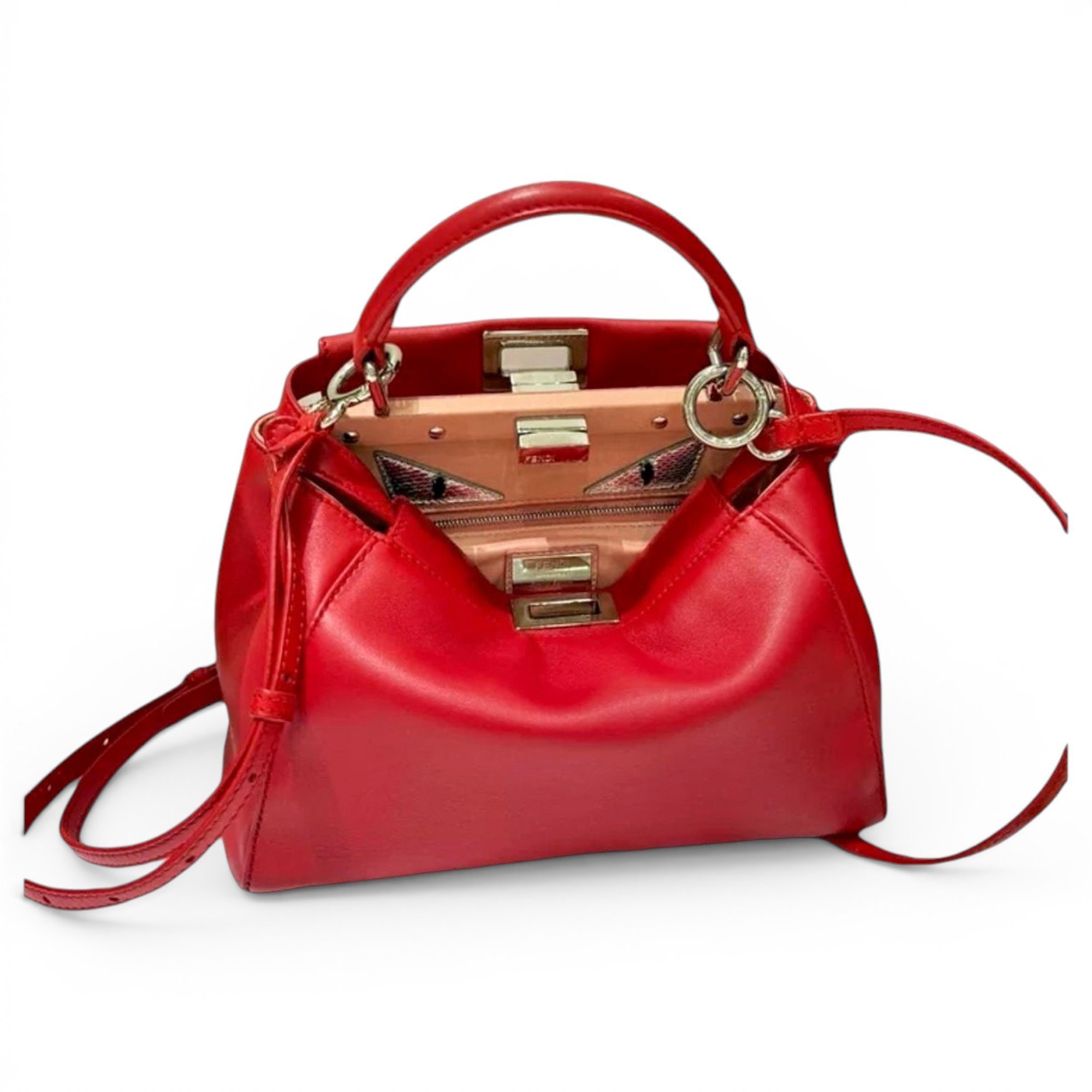 Peekaboo leather handbag