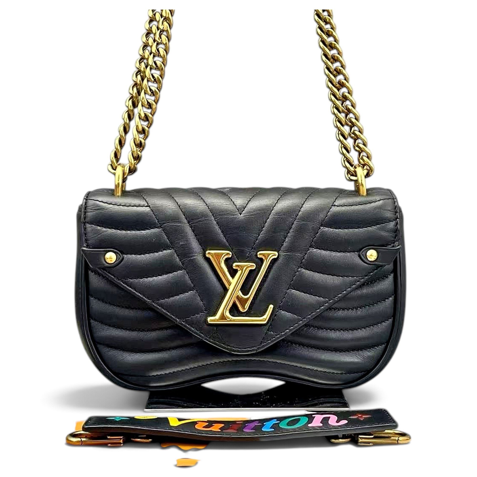 New Wave leather handbag