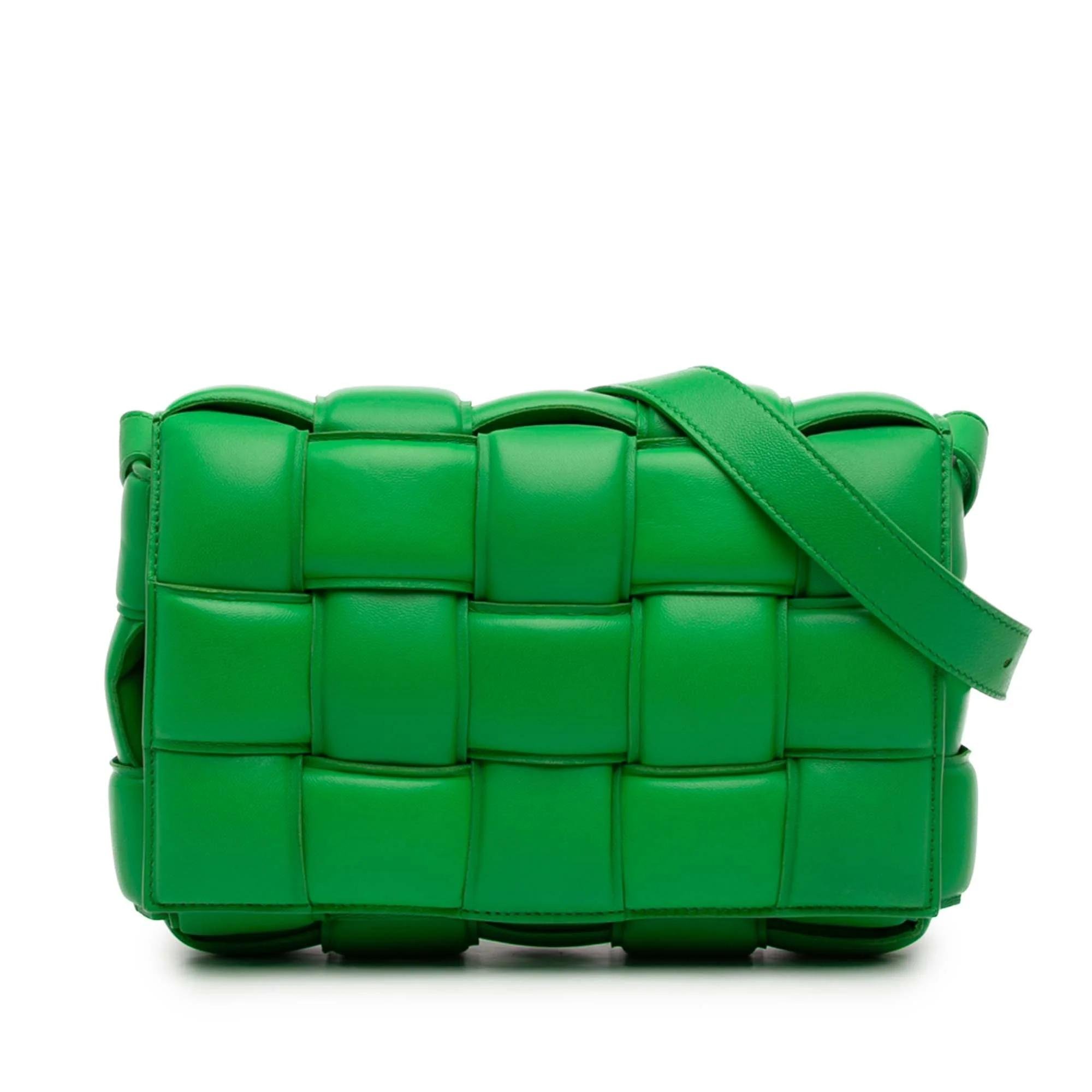 Cassette leather handbag