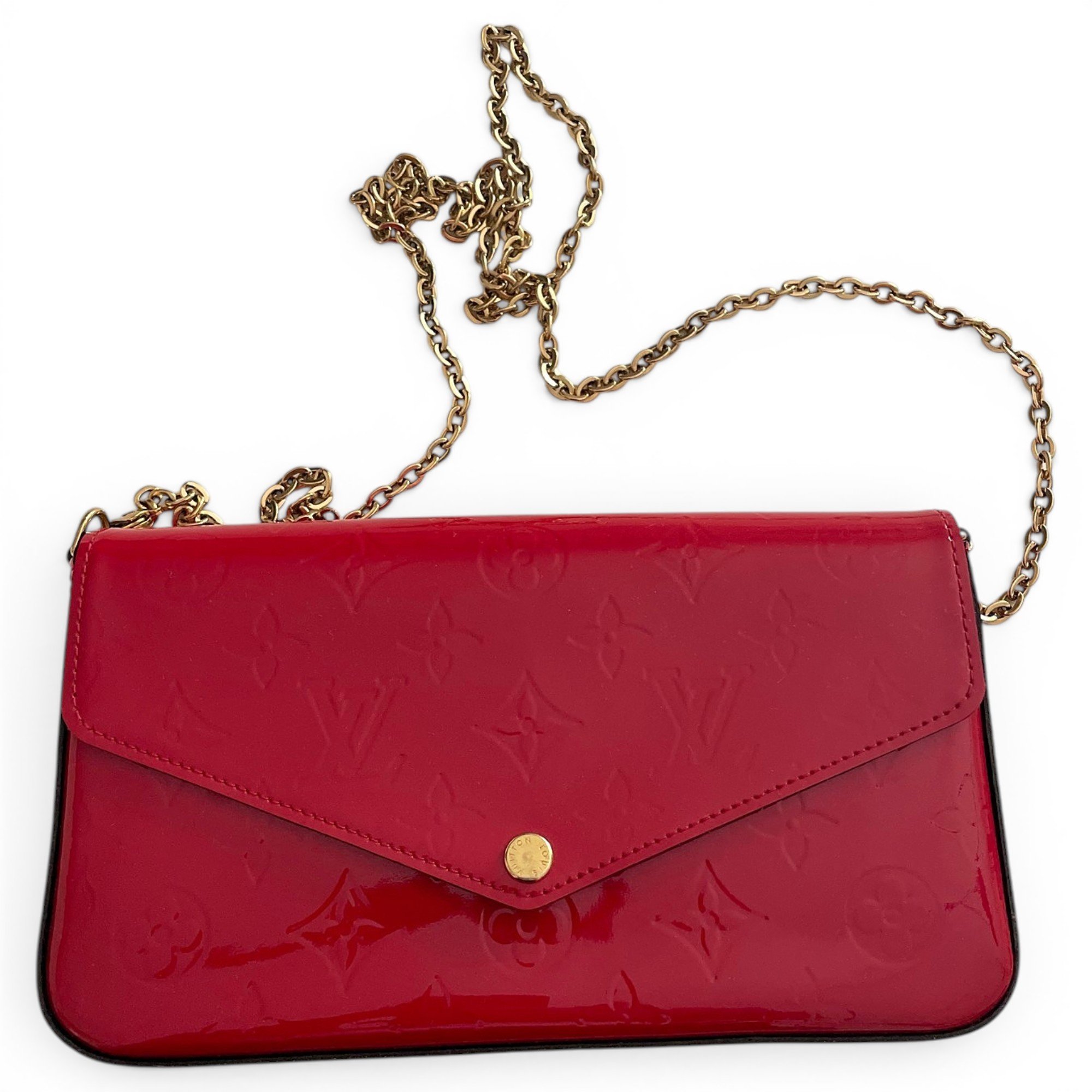 Félicie patent leather crossbody bag