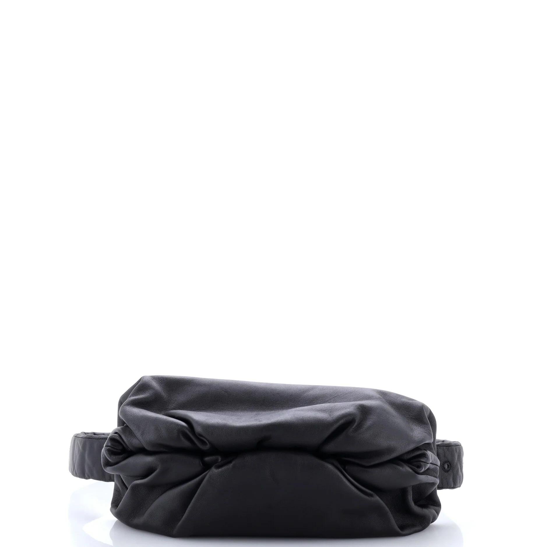 Pouch leather handbag