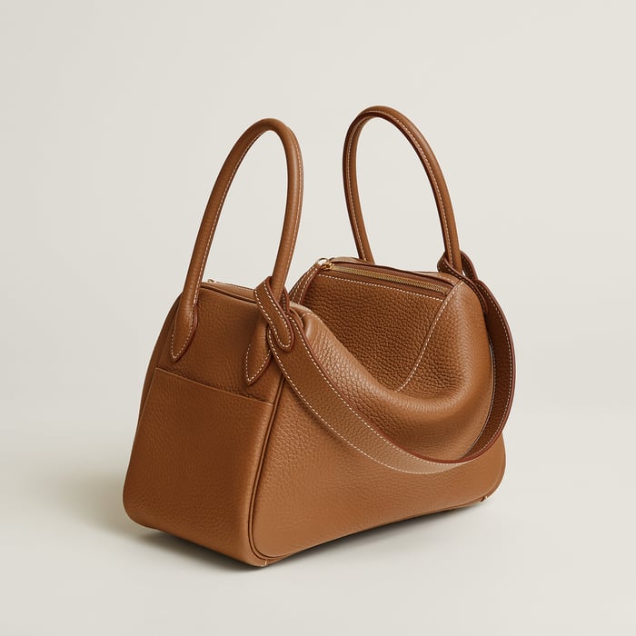 Gold Lindy 26 Bag