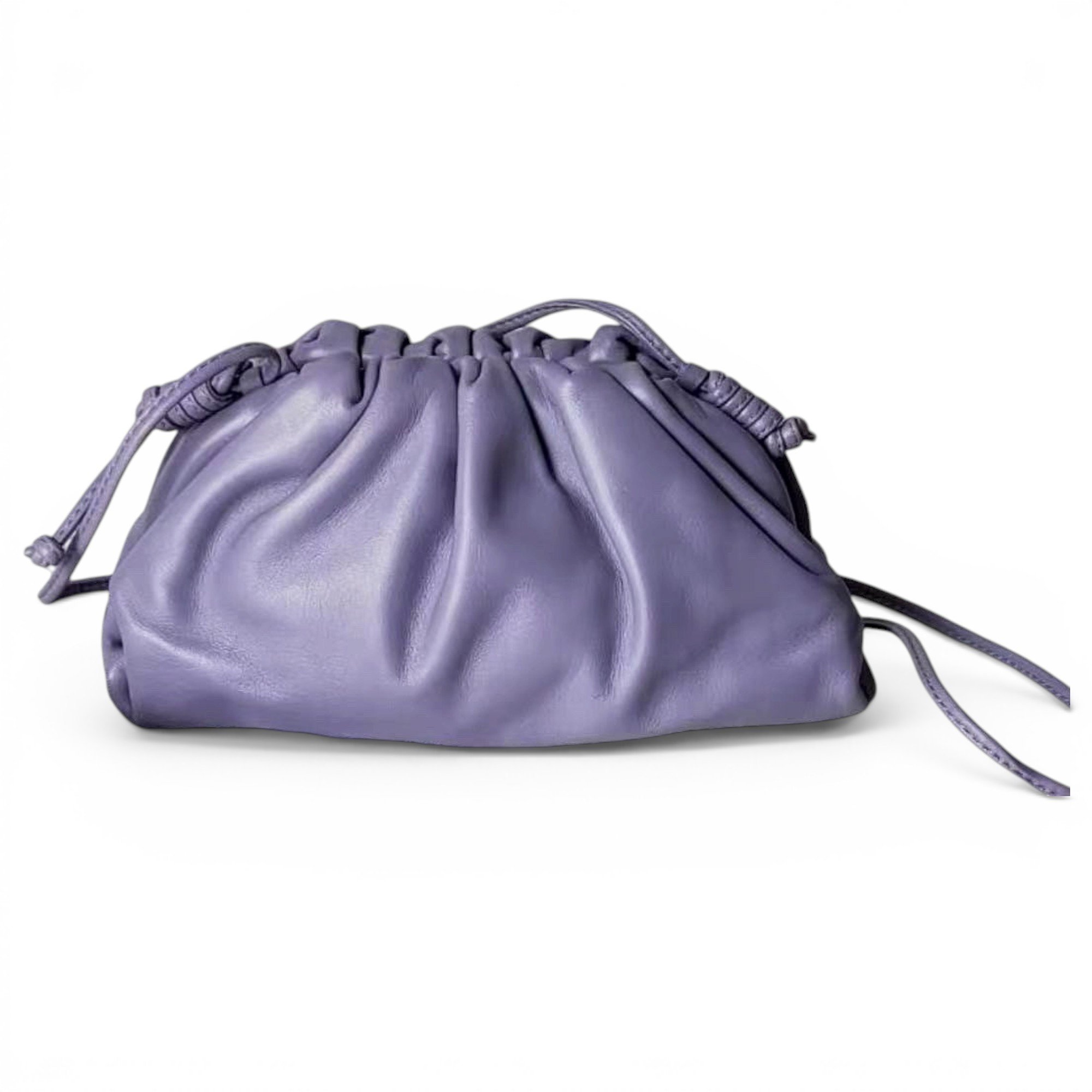 Pouch leather handbag