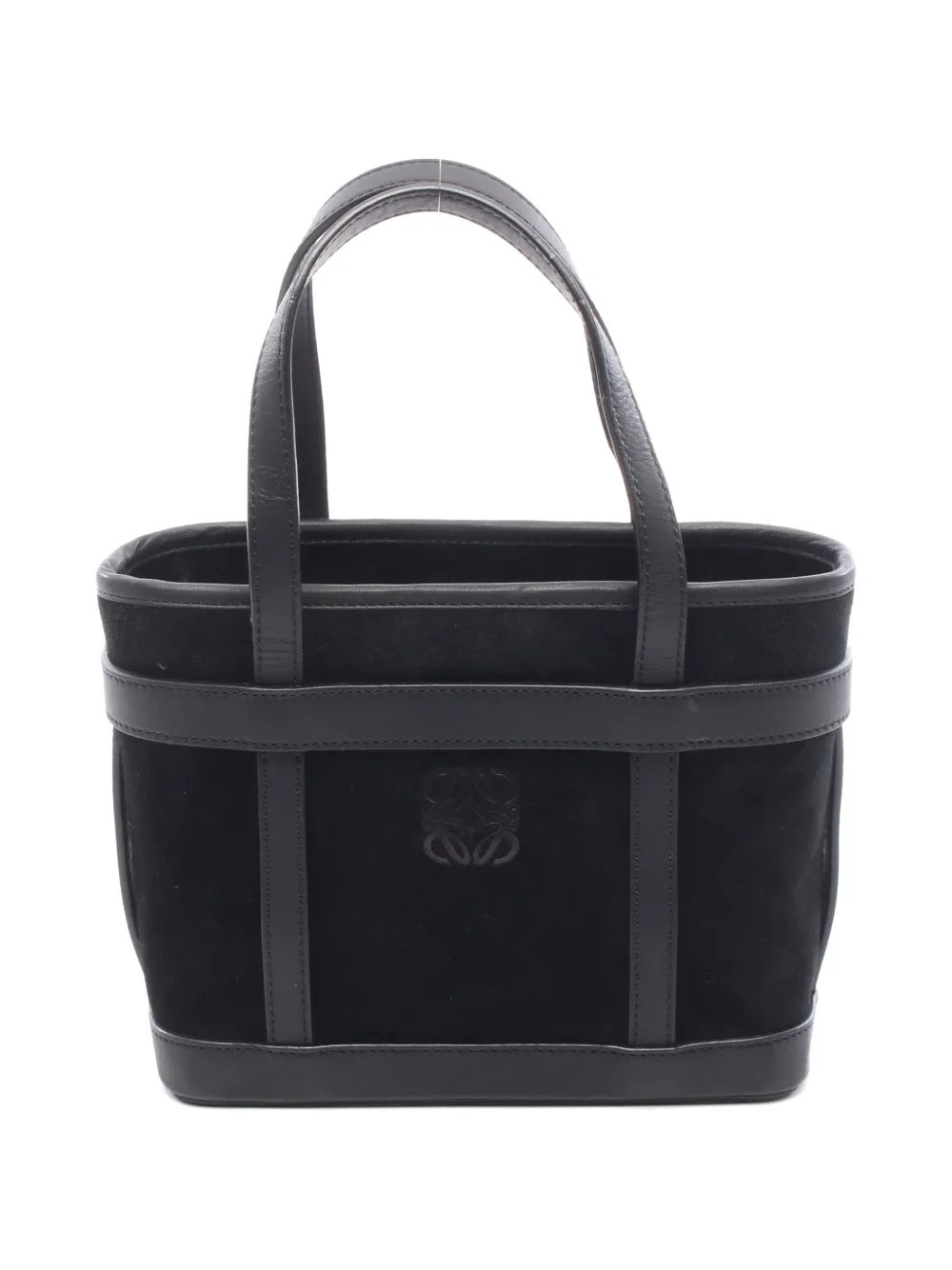 2000s Anagram suede tote bag