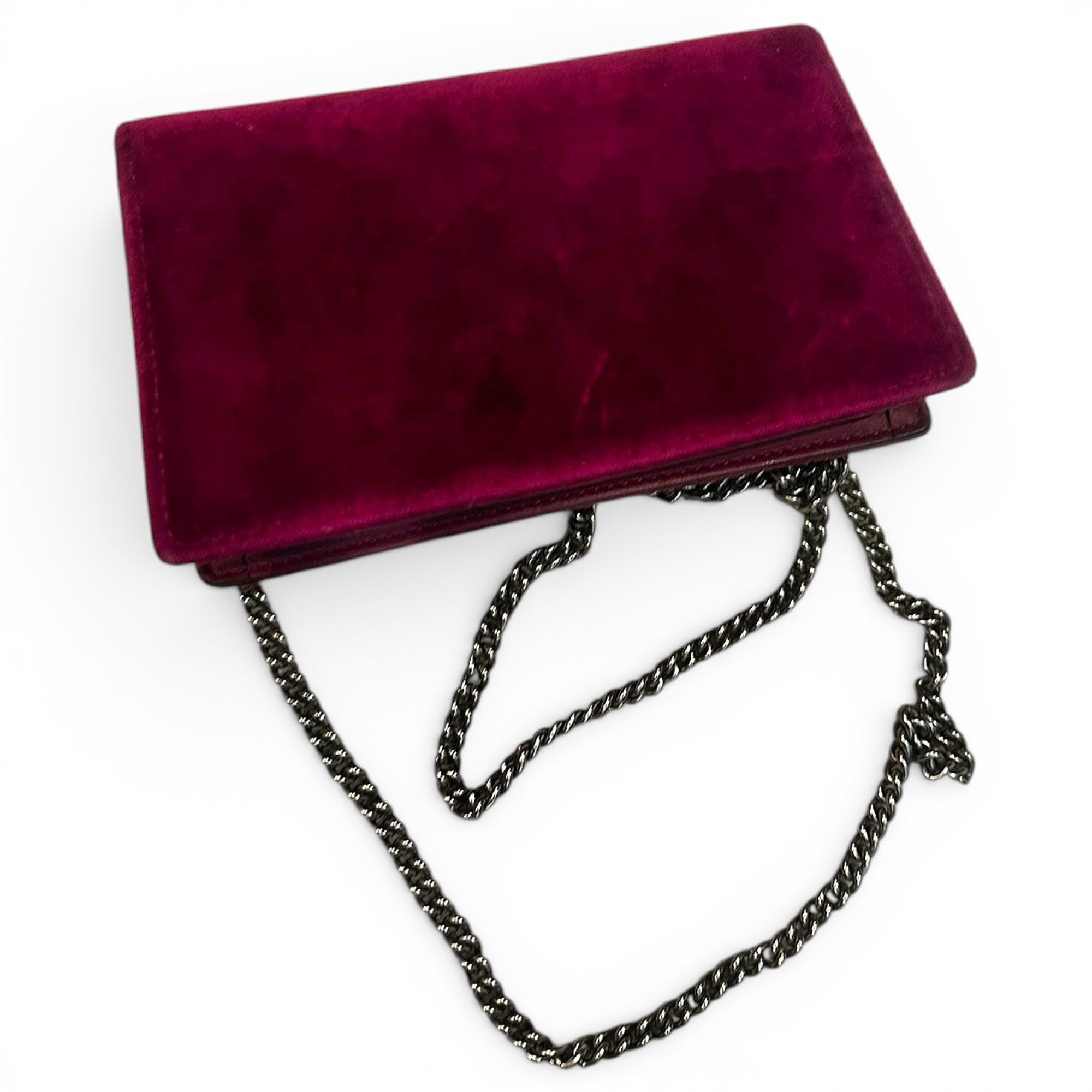 Dionysus Super Mini velvet crossbody bag