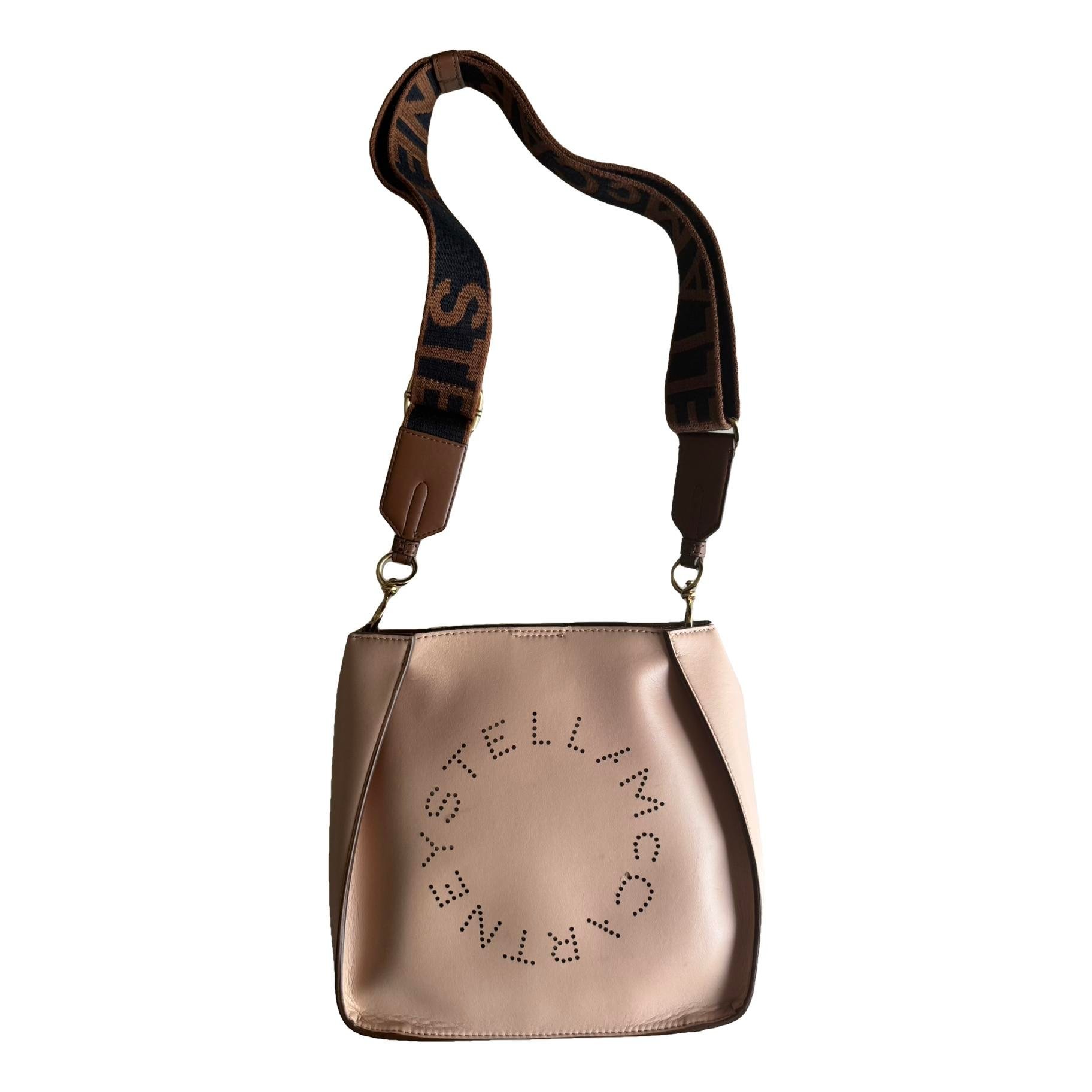 Logo leather handbag