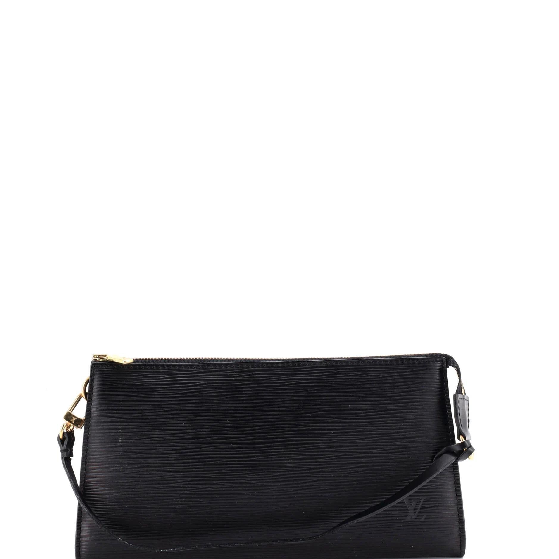 Leather clutch bag