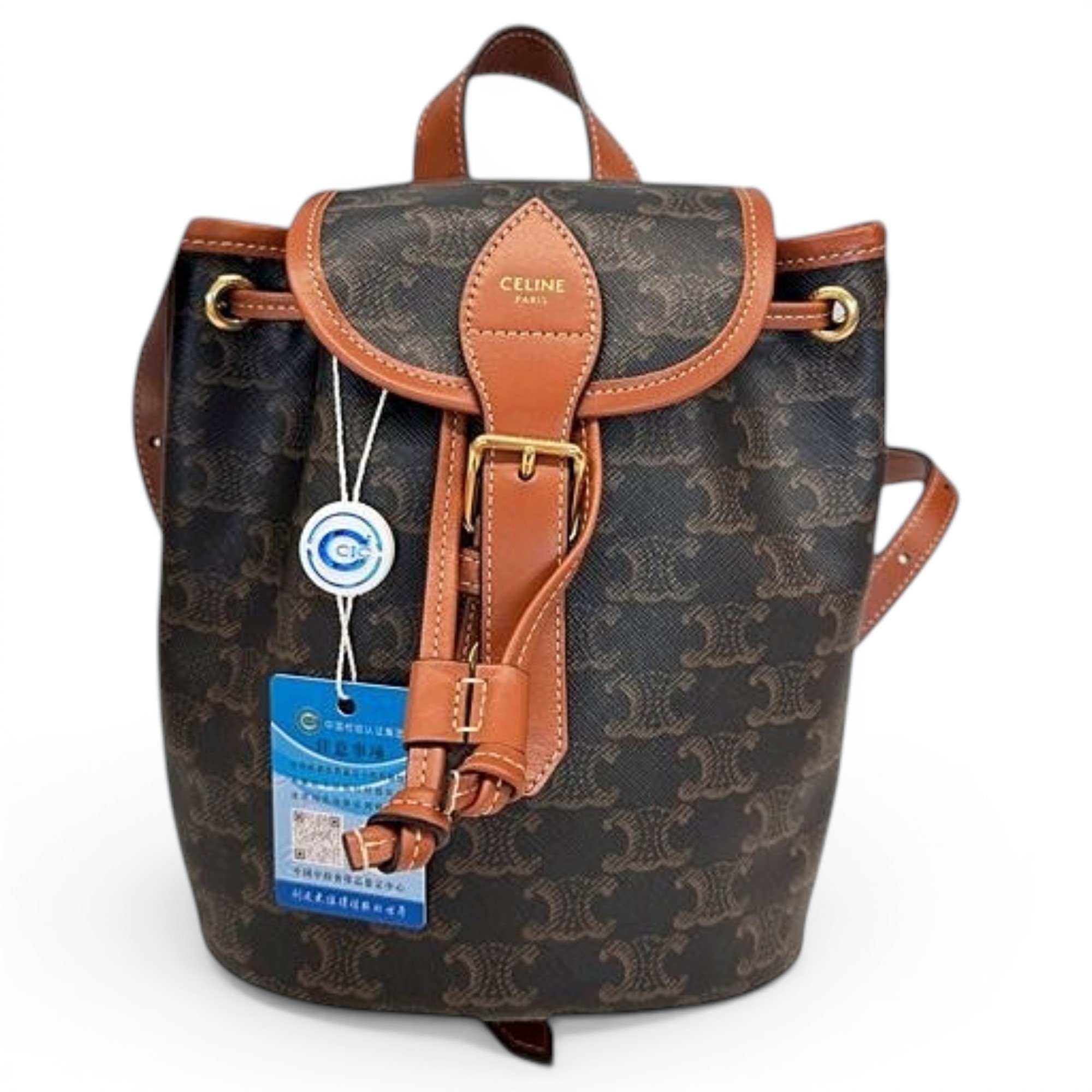 Folco leather backpack
