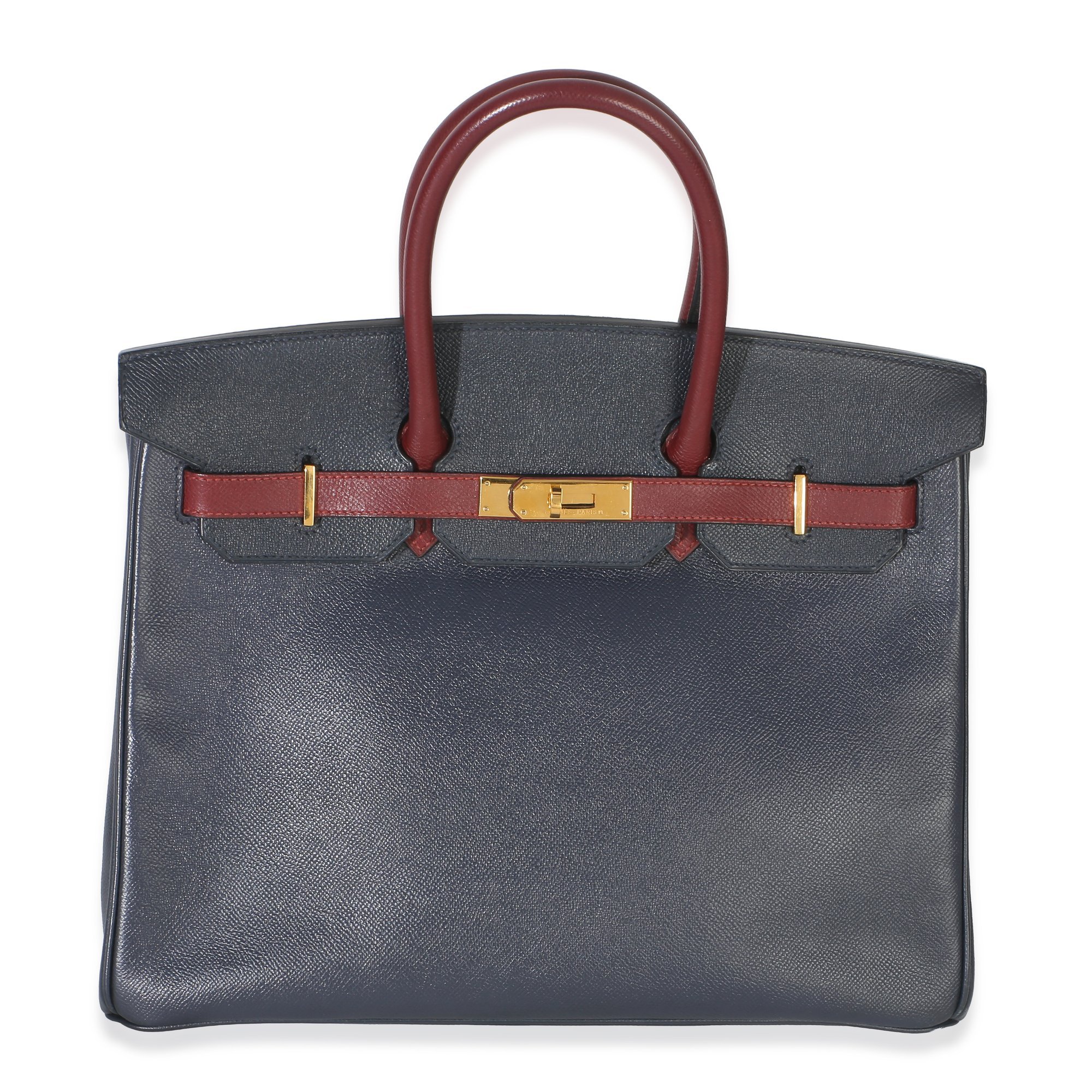Birkin 35 leather handbag
