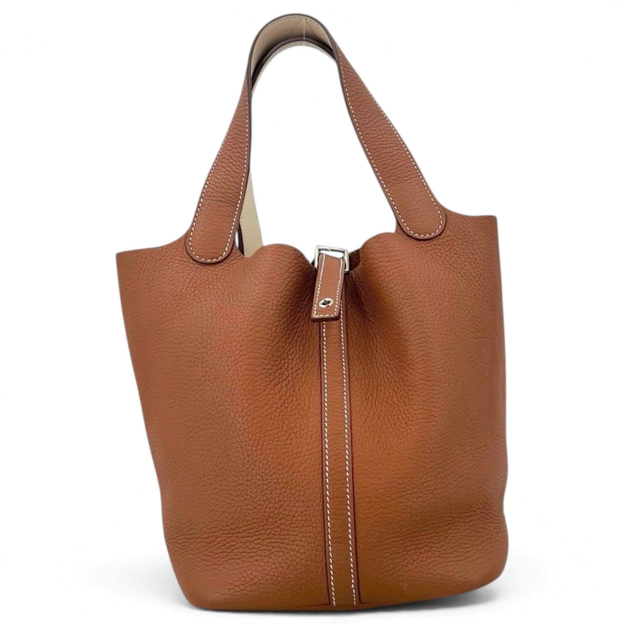 Picotin leather handbag