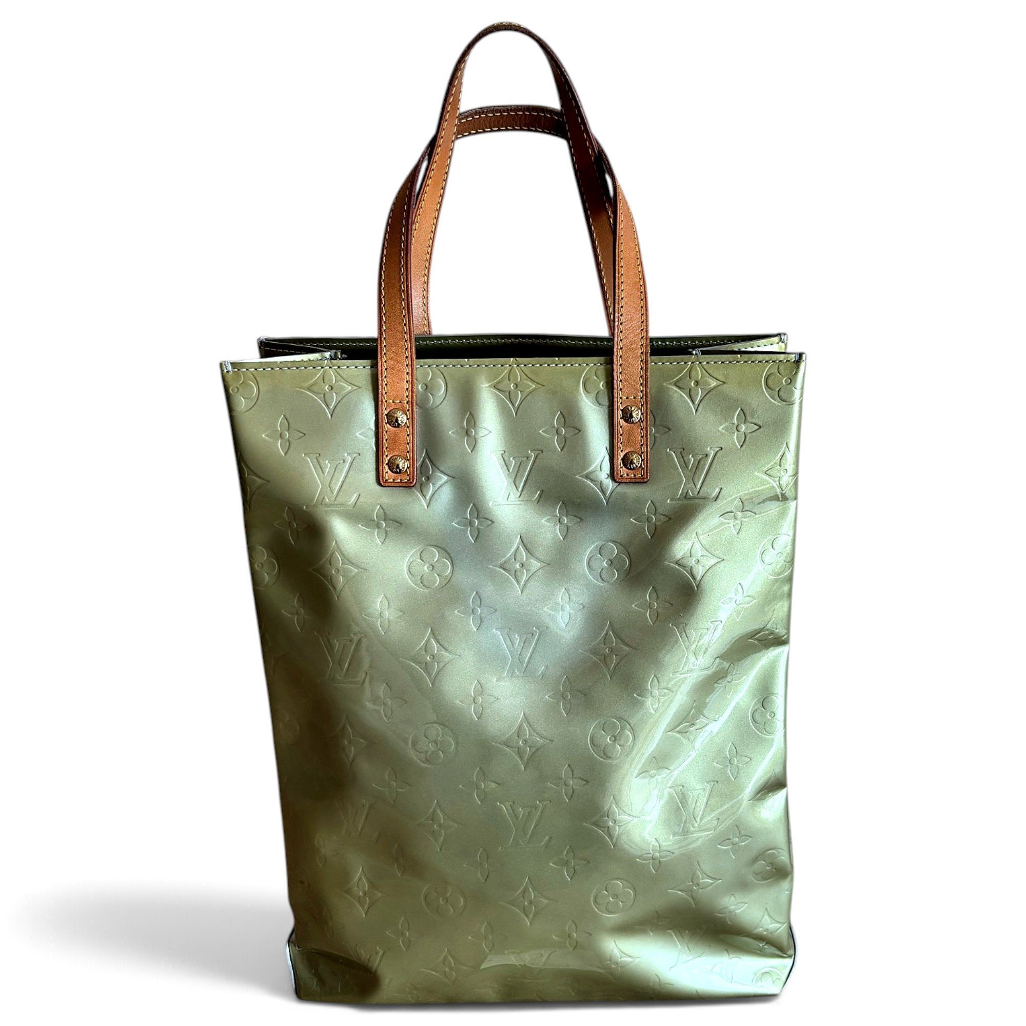Reade patent leather tote