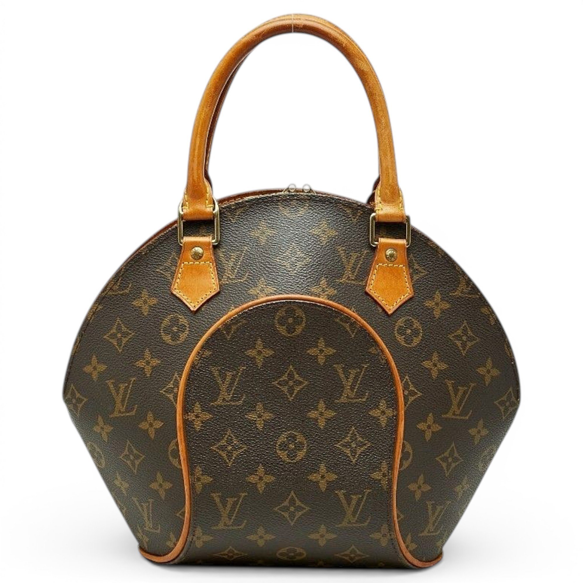 Ellipse leather handbag
