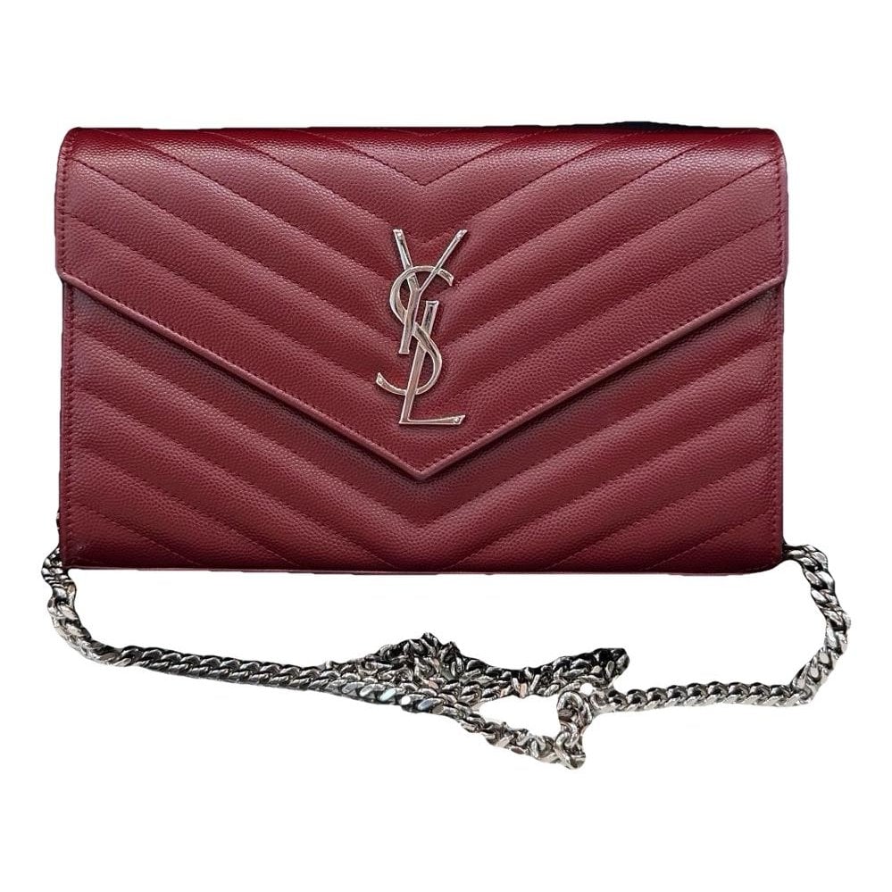 Portefeuille enveloppe leather crossbody bag