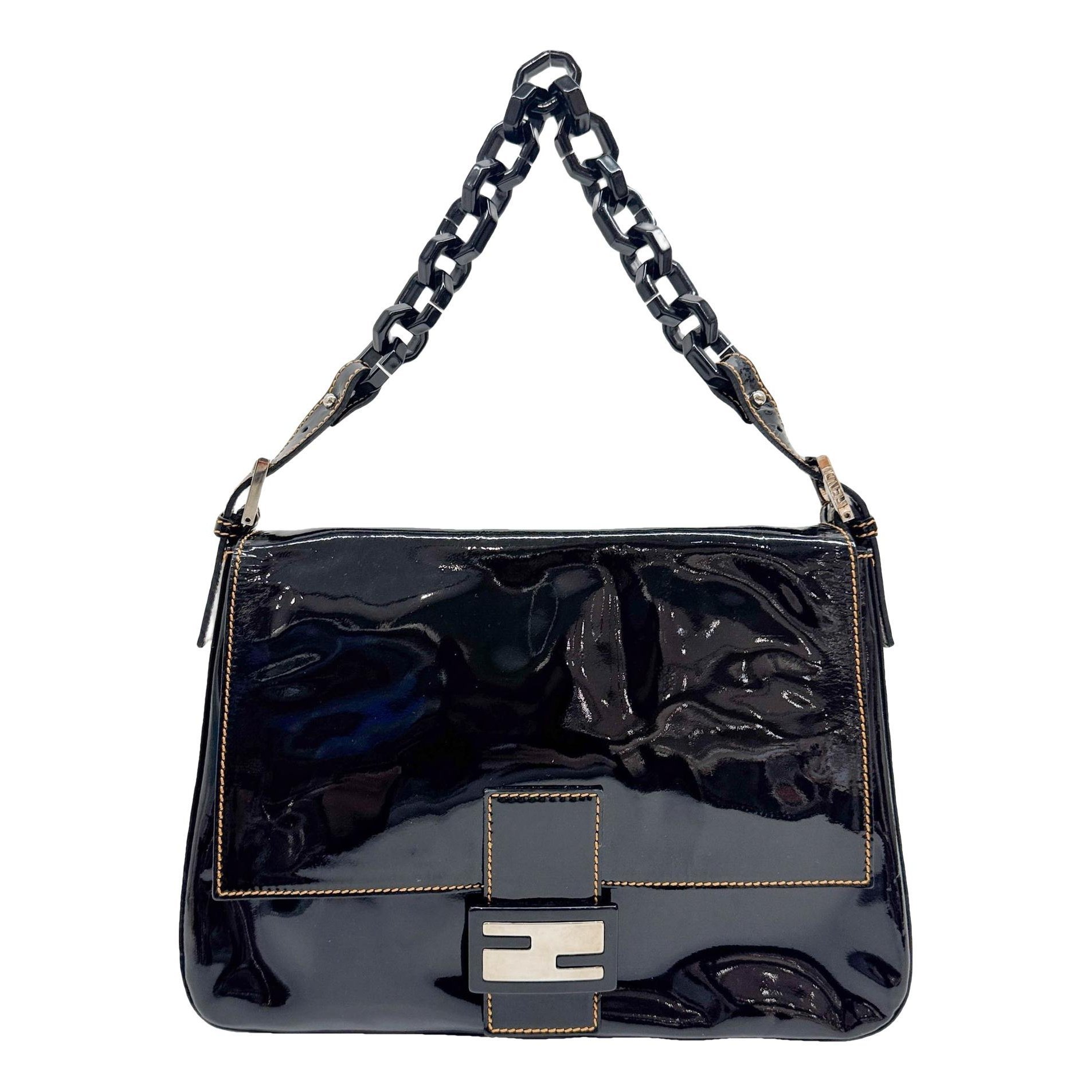Mamma Baguette patent leather handbag
