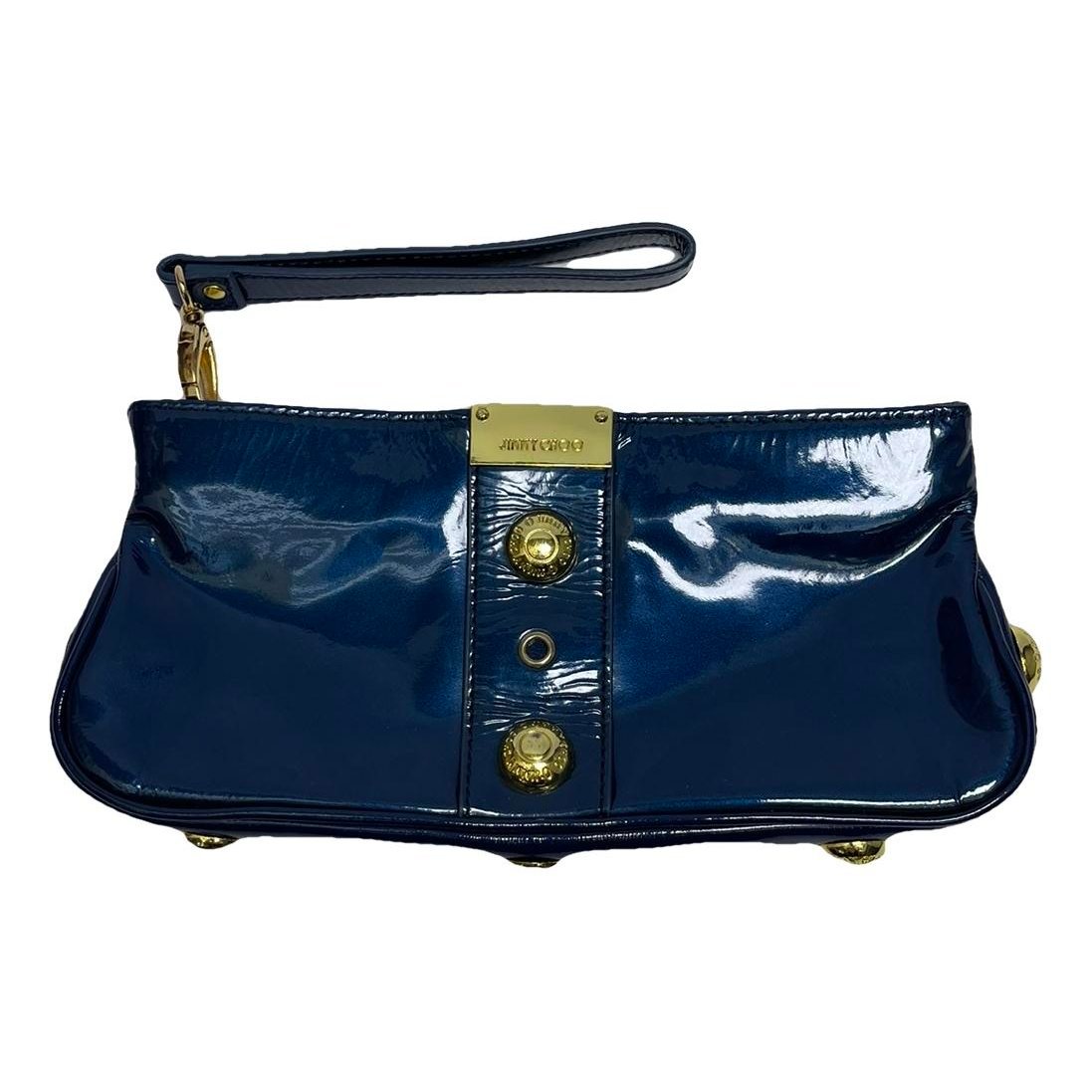 Leather clutch bag