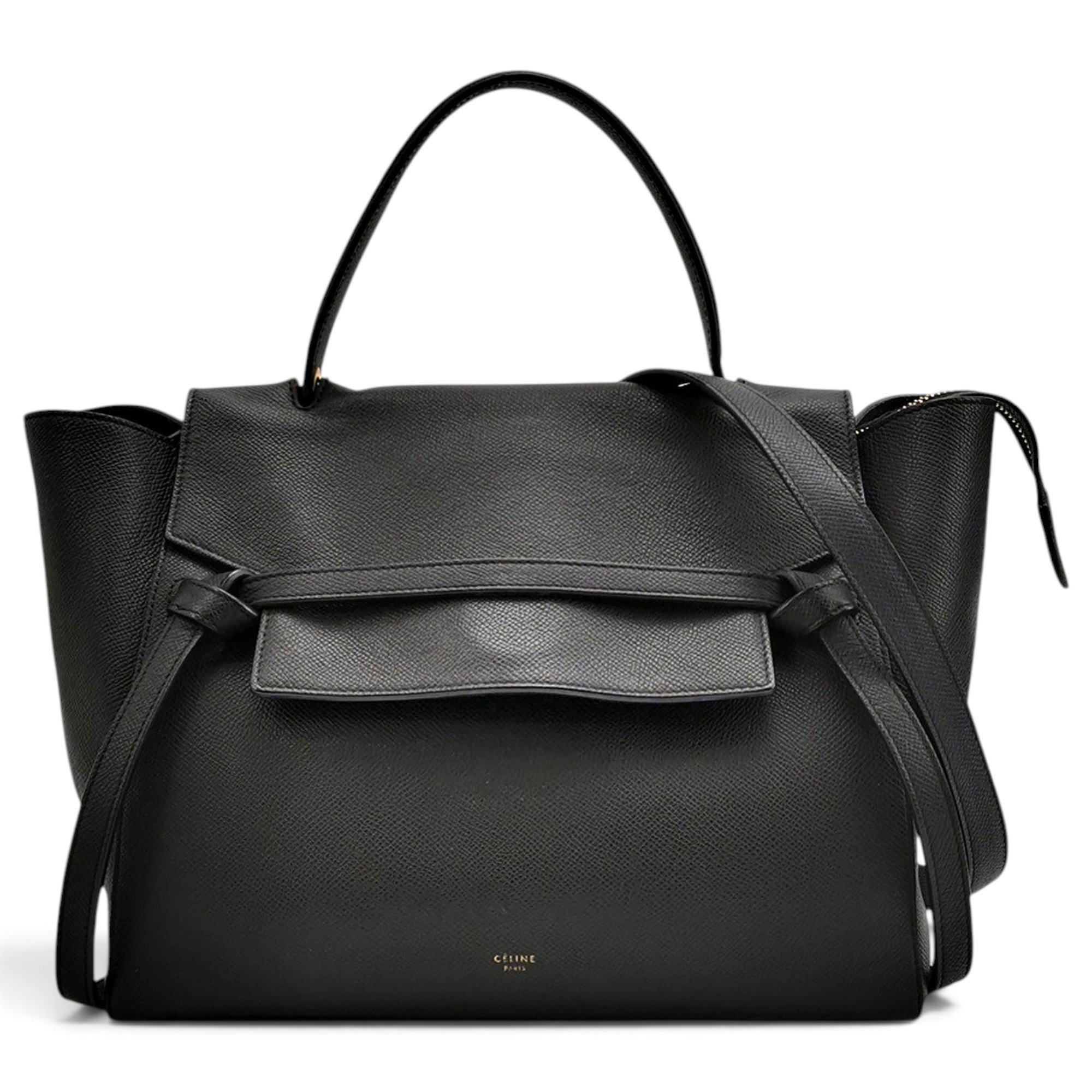 Belt leather handbag