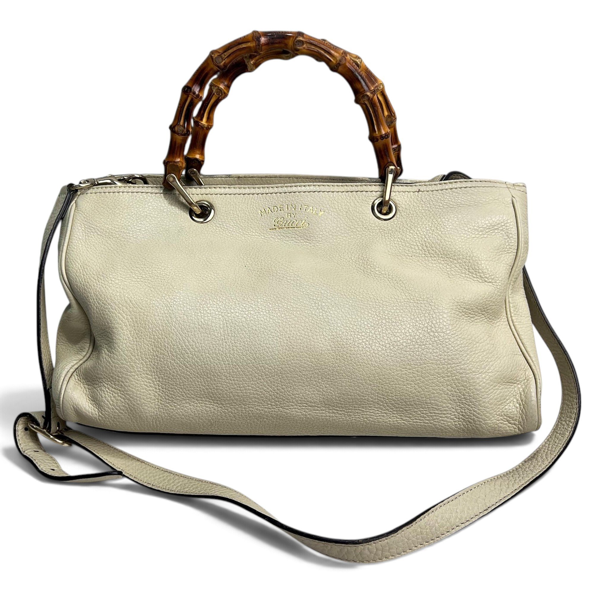Bamboo Shopper leather tote