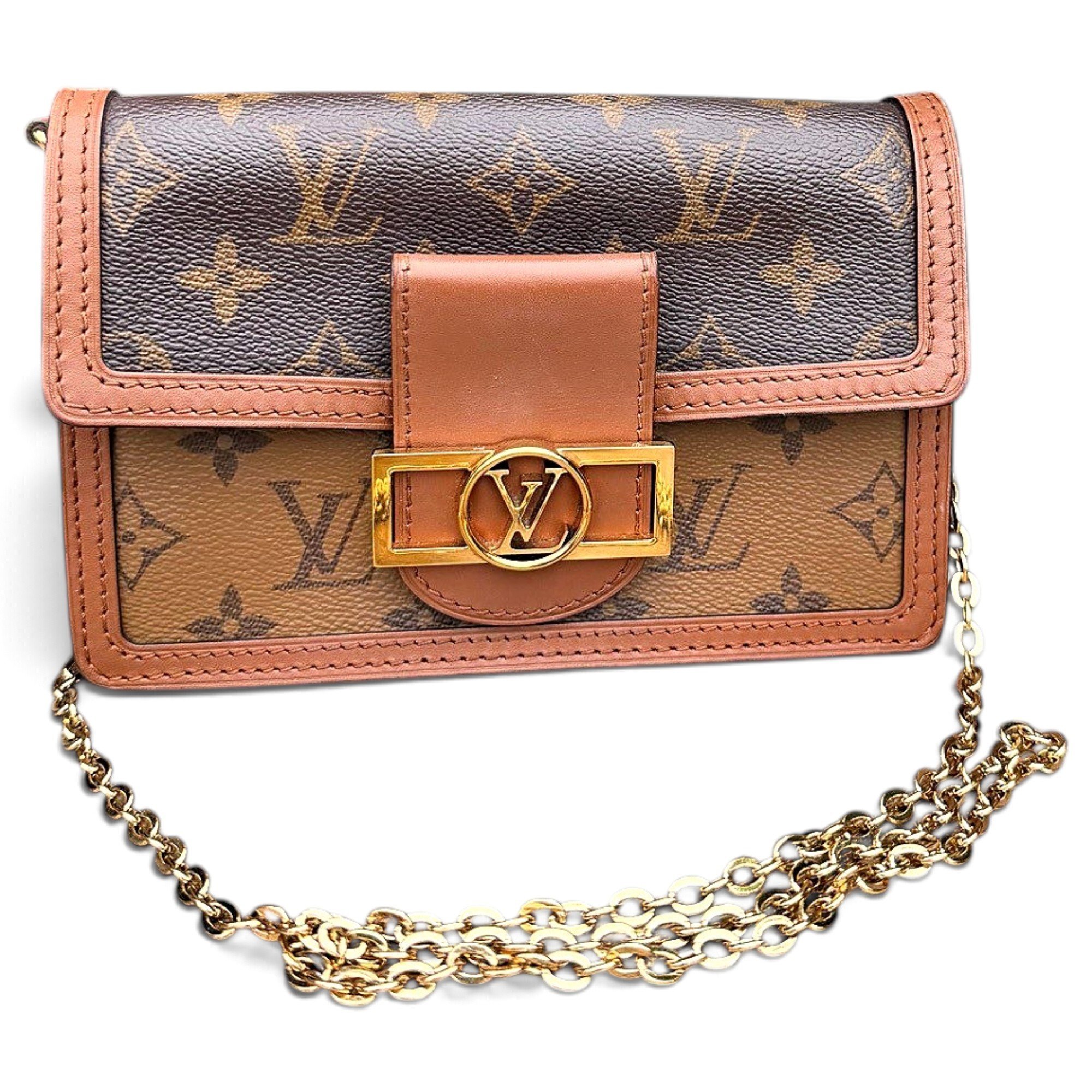 Dauphine leather handbag