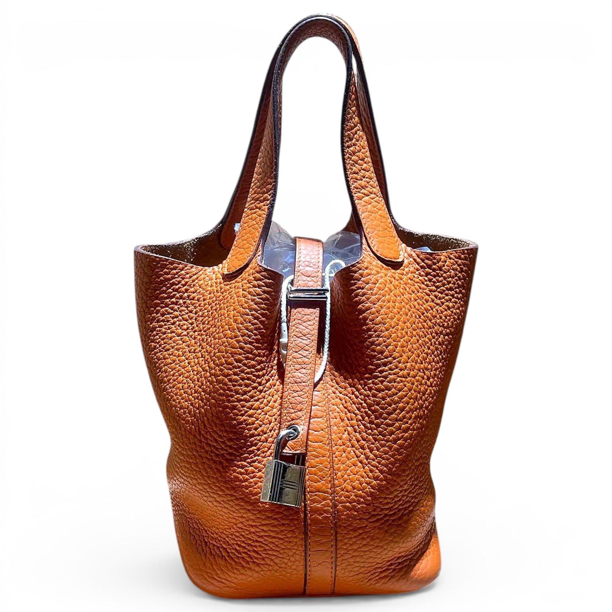 Picotin leather handbag