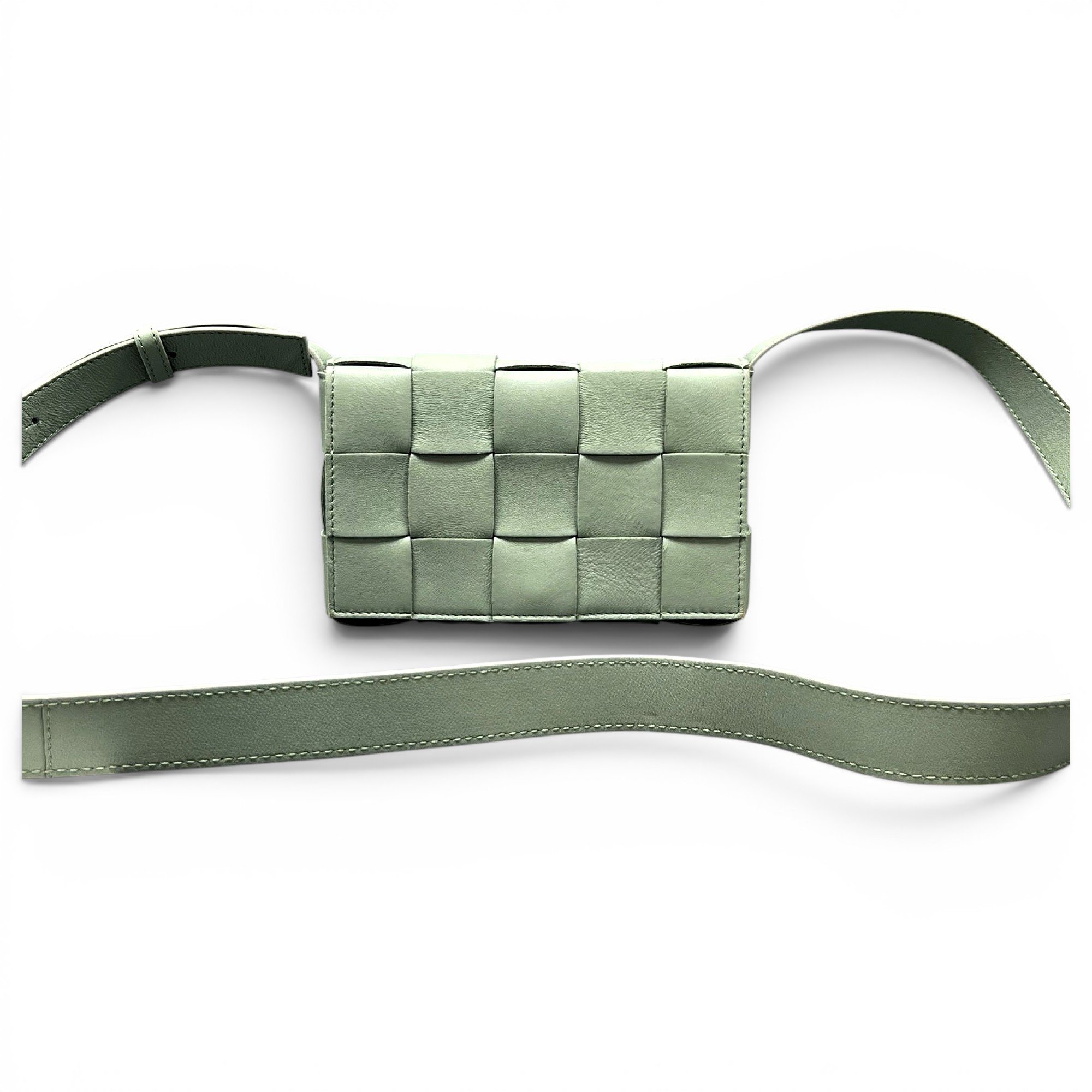 Cassette leather crossbody bag