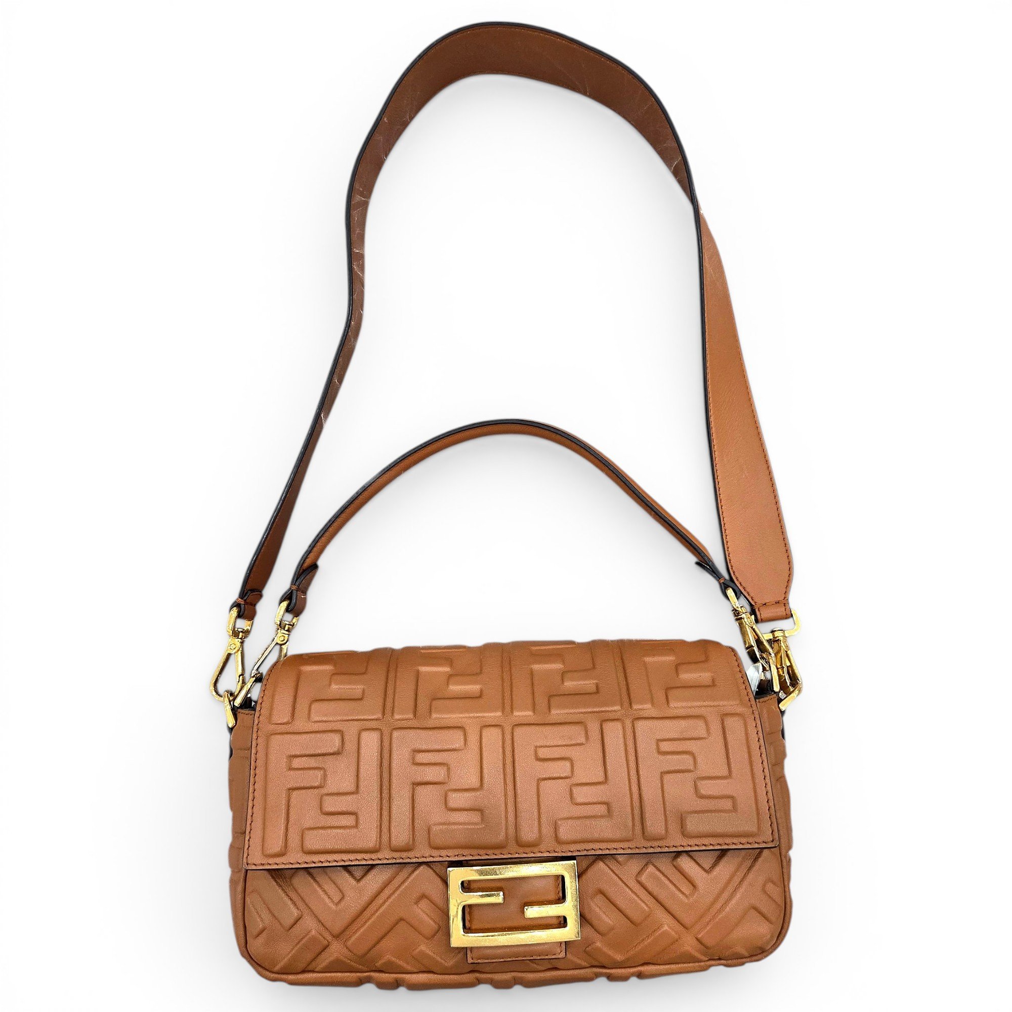 Baguette leather handbag