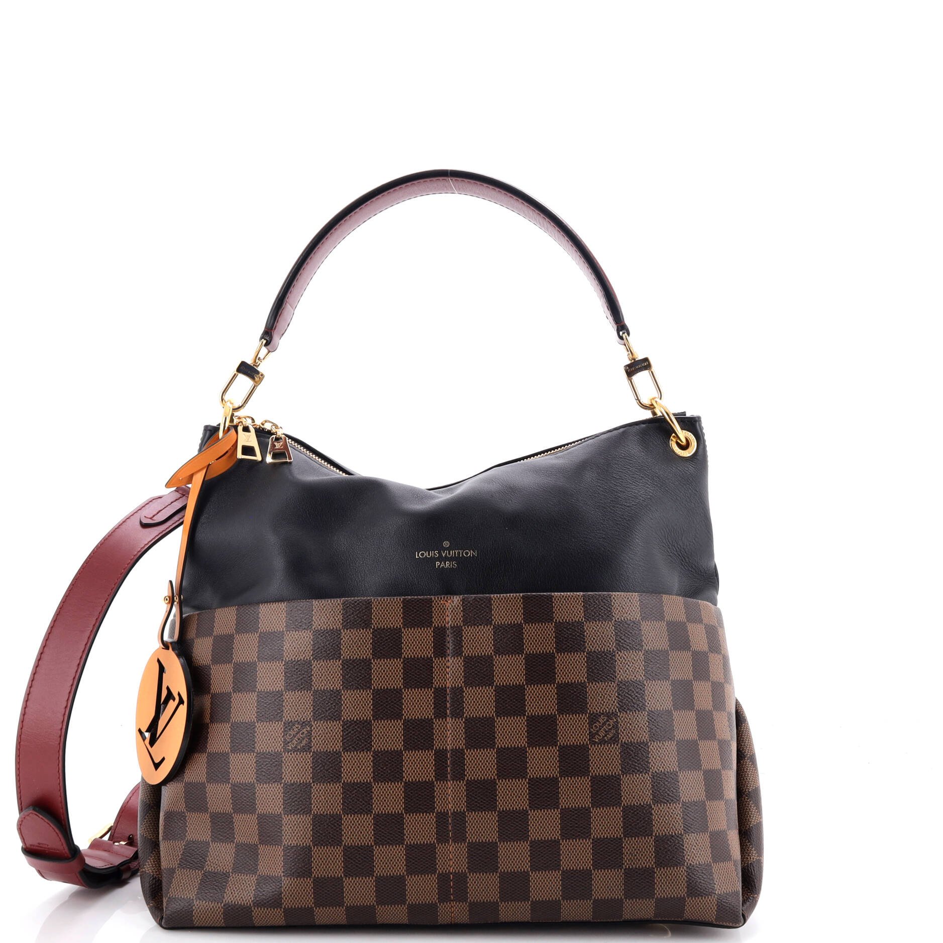 Maida Handbag Damier with Leather