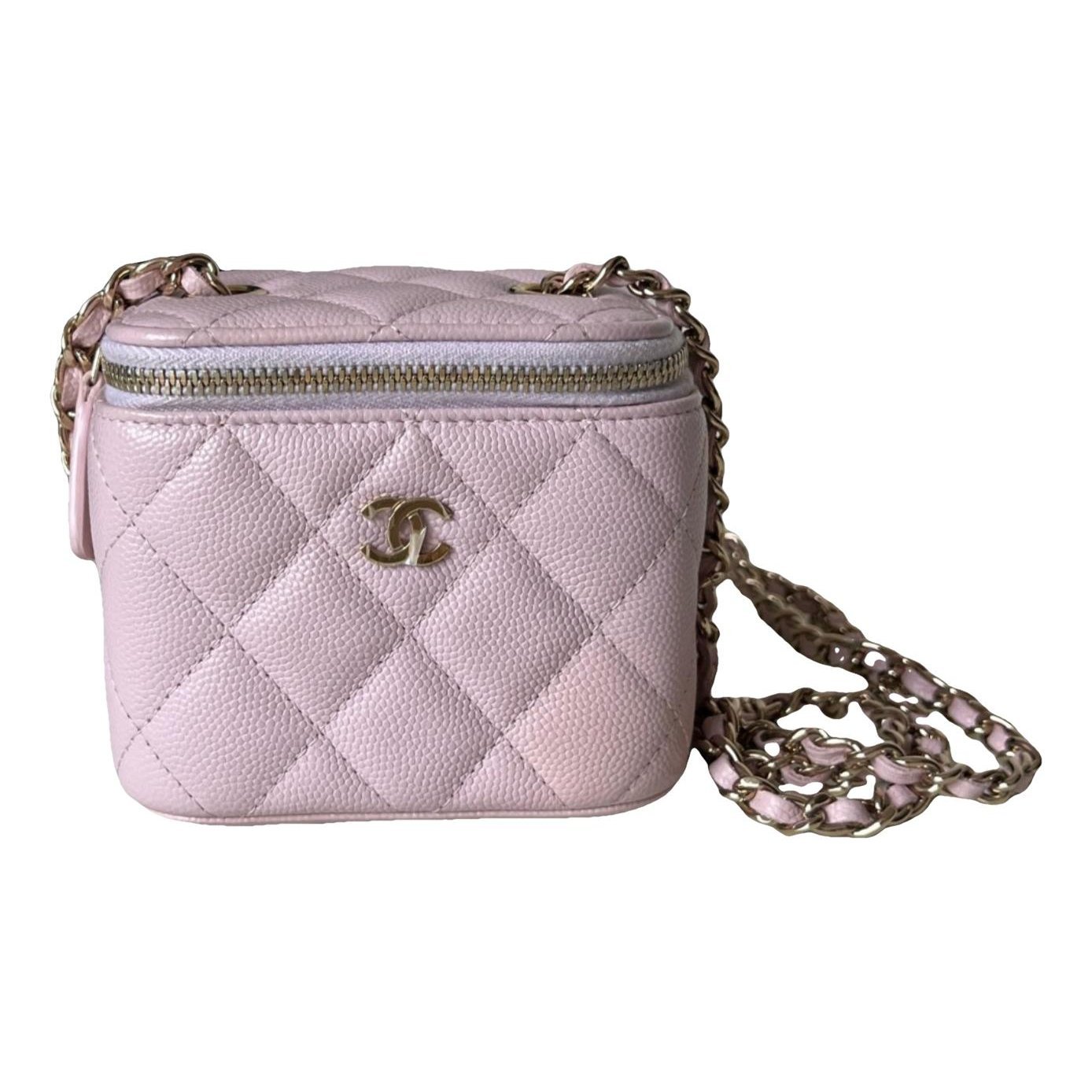 Vanity leather handbag
