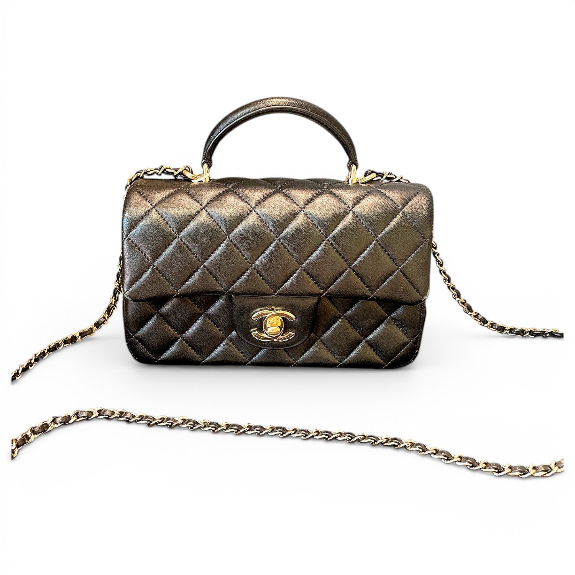 Coco Handle leather handbag