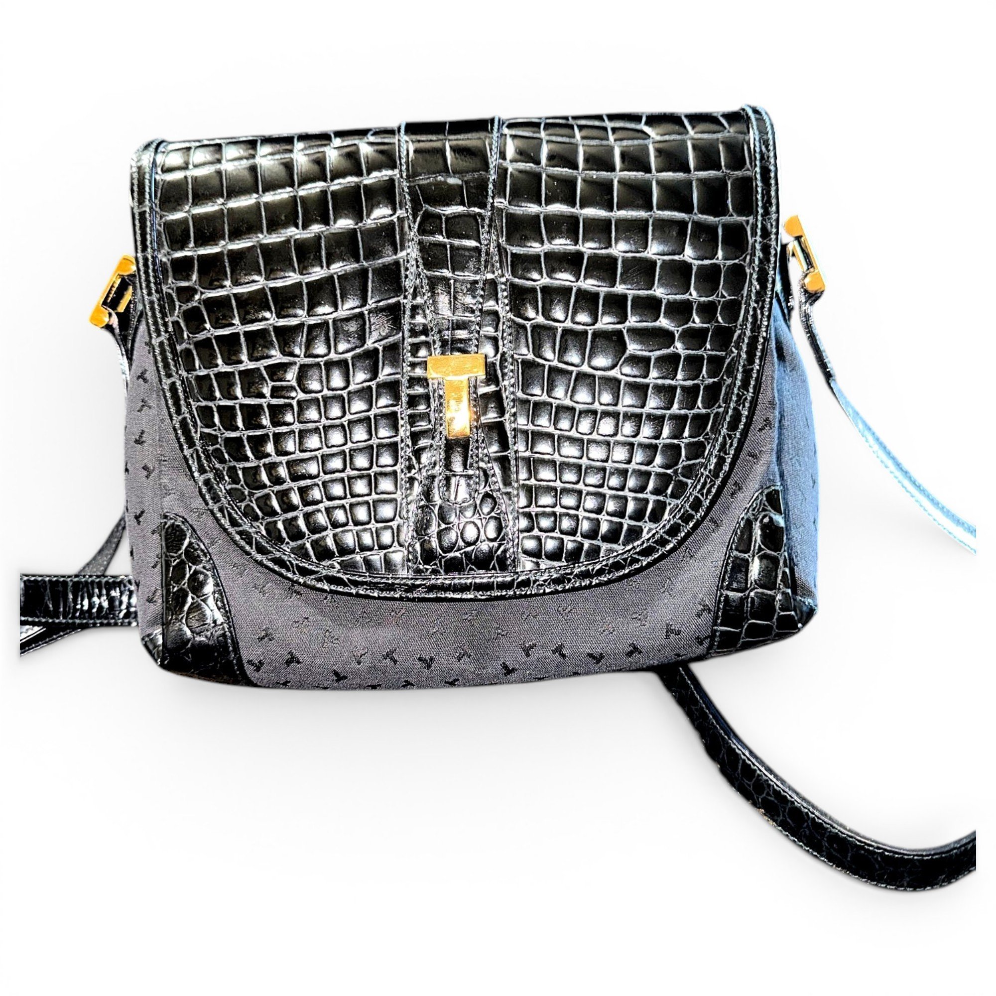 Crocodile crossbody bag