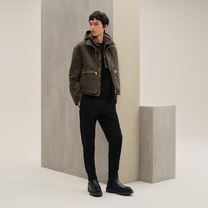 Café Jacket With Removable Hood