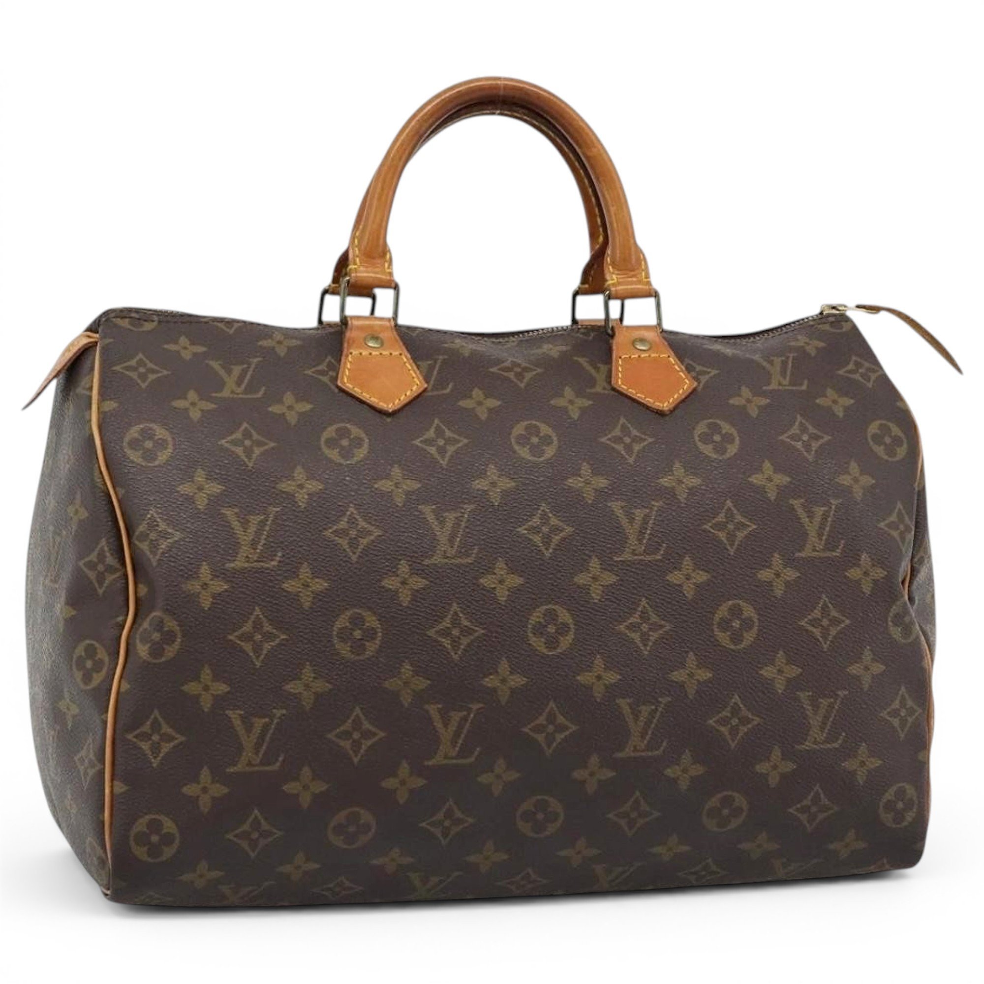 Speedy leather bowling bag
