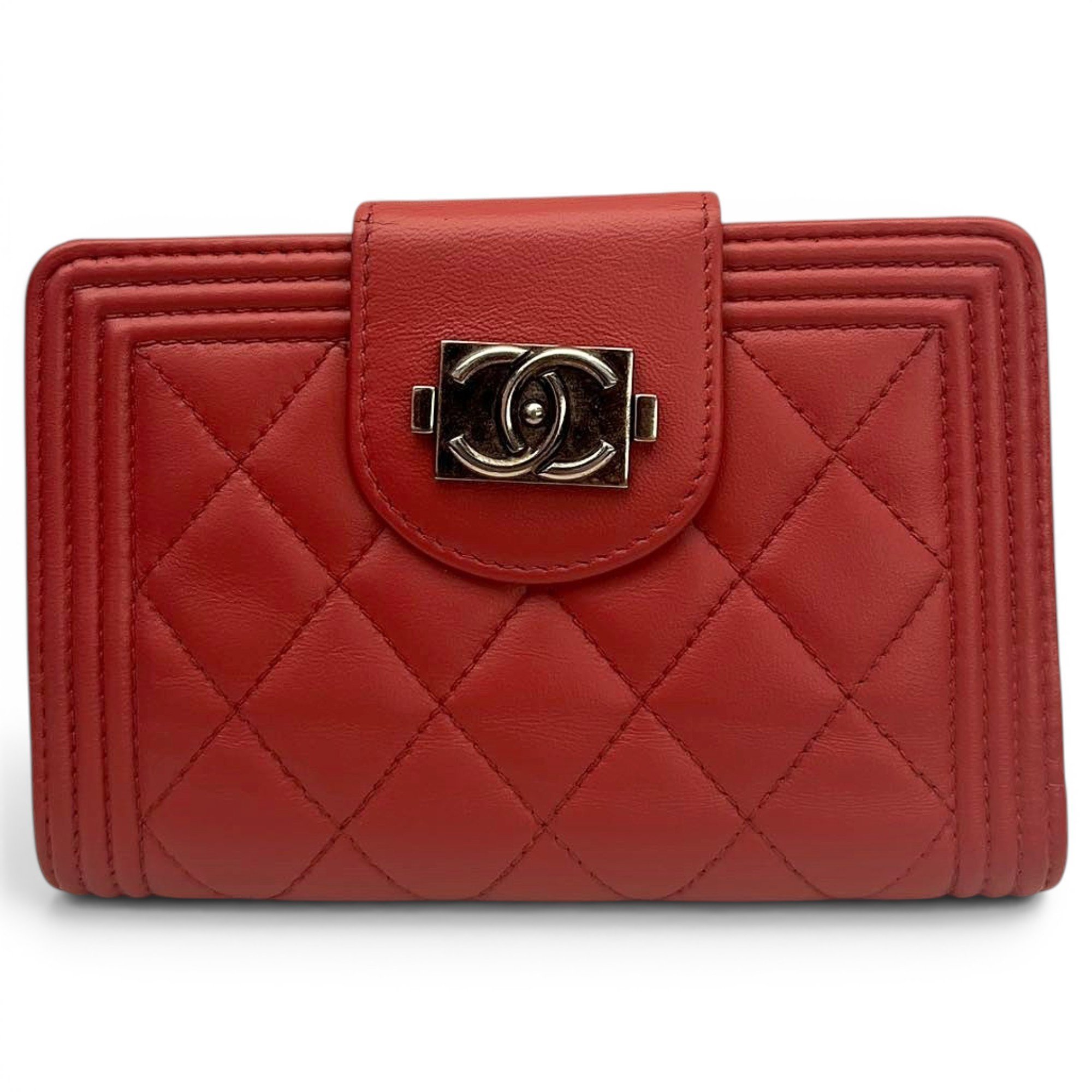 Leather clutch bag