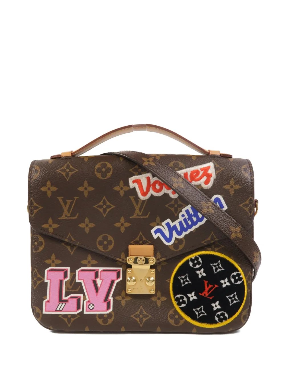 MM Metis Monogram patches tote bag